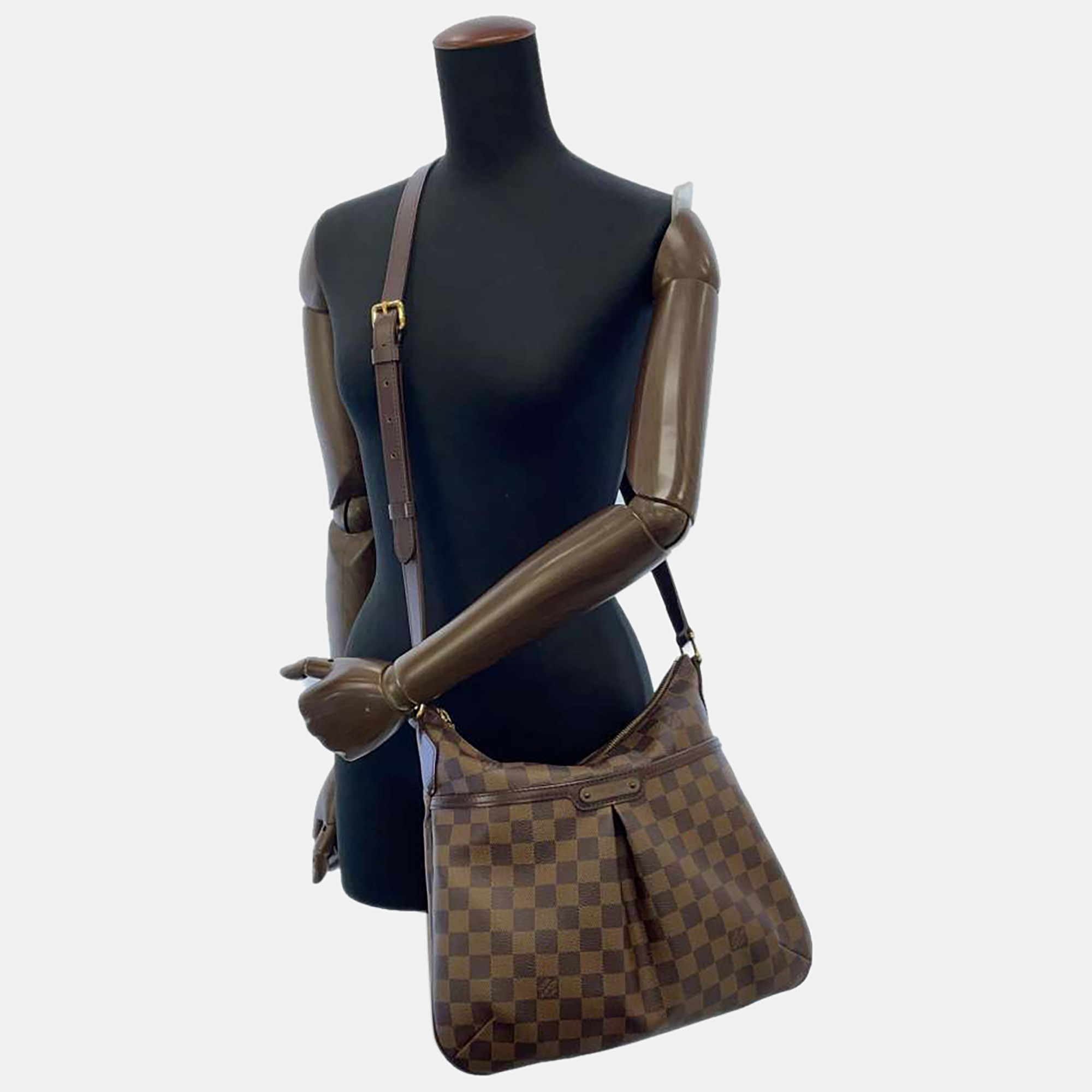 

Louis Vuitton Damier Ebene Canvas Bloomsbury PM Bag, Brown