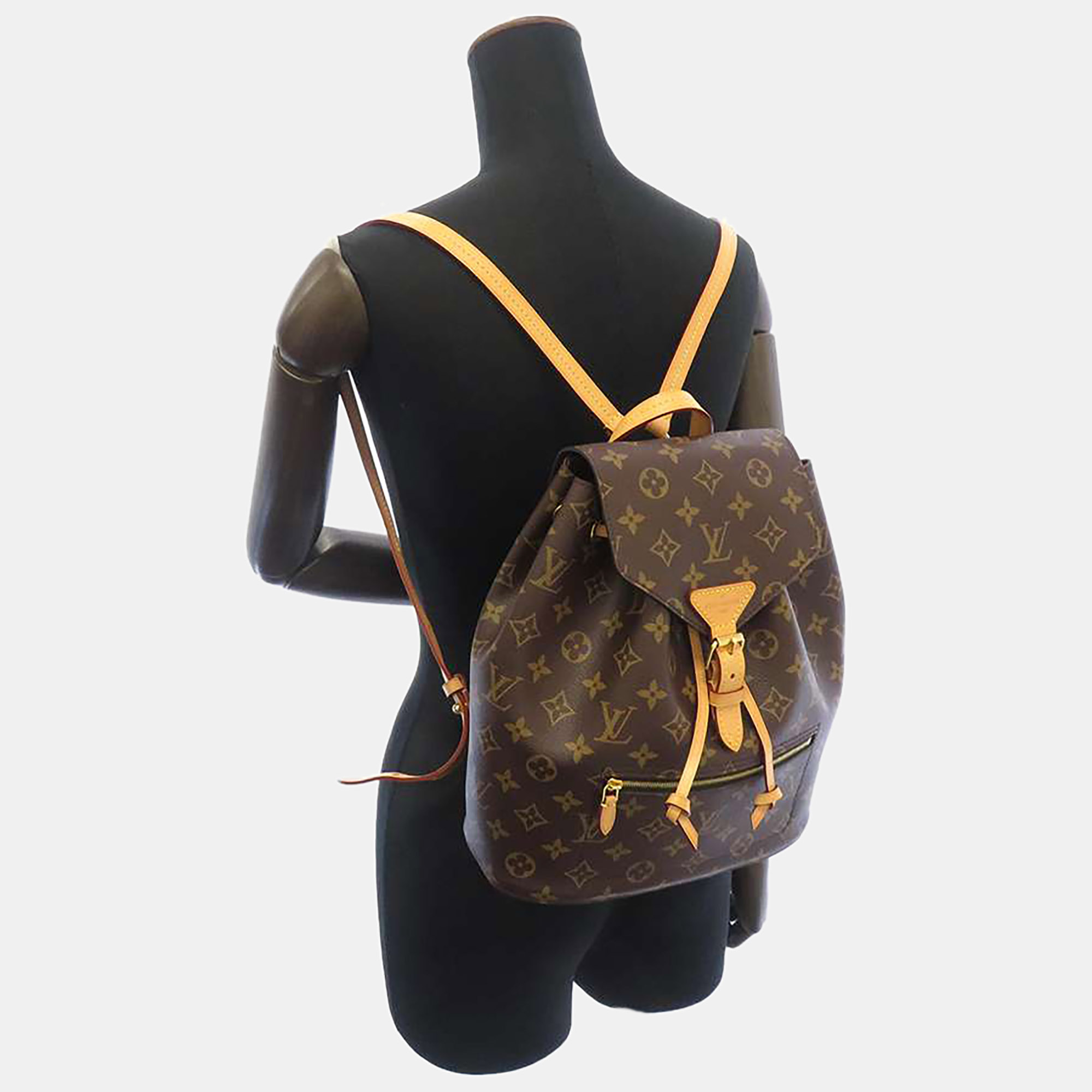 

Louis Vuitton Brown Monogram Canvas Montsouris Backpacks
