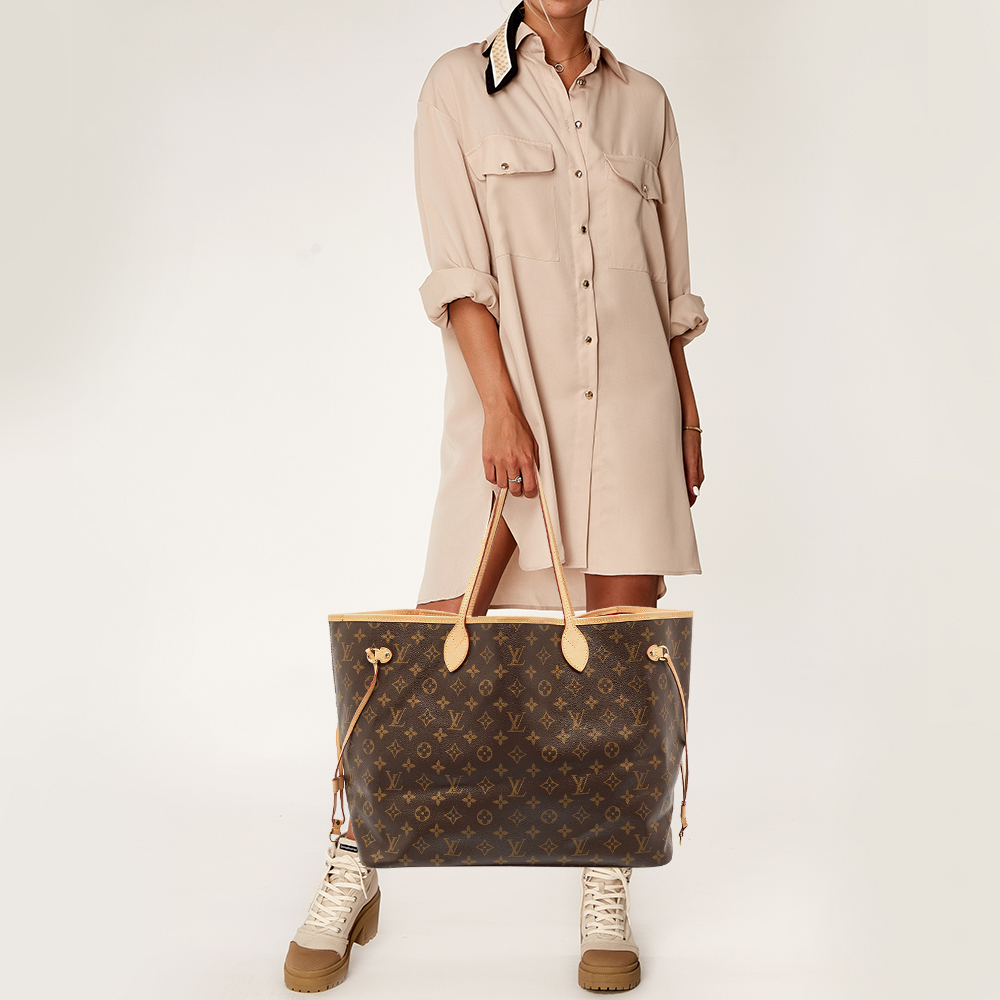 

Louis Vuitton Monogram Canvas Neverfull GM Bag, Brown