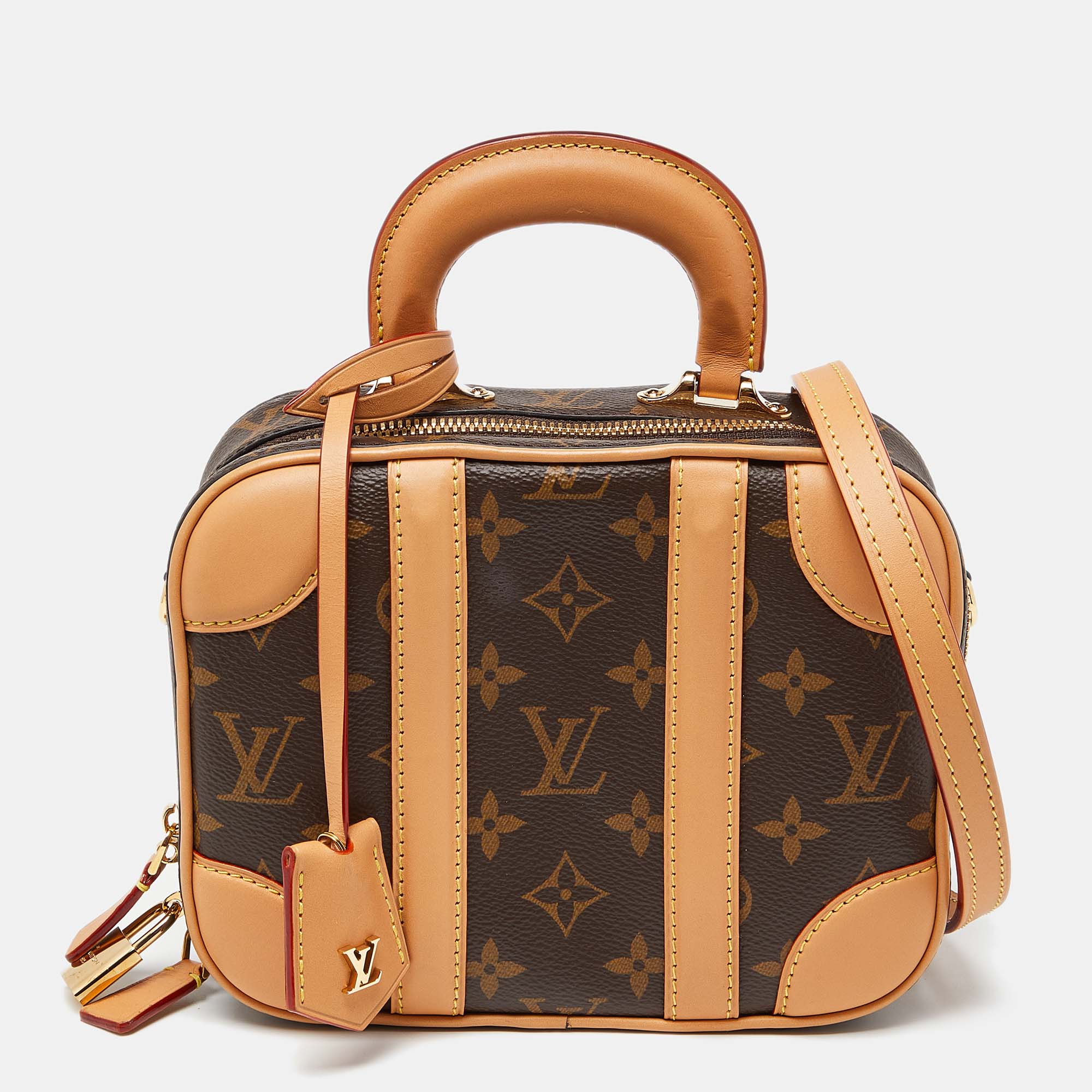 

Louis Vuitton Monogram Canvas Valisette BB Bag, Brown