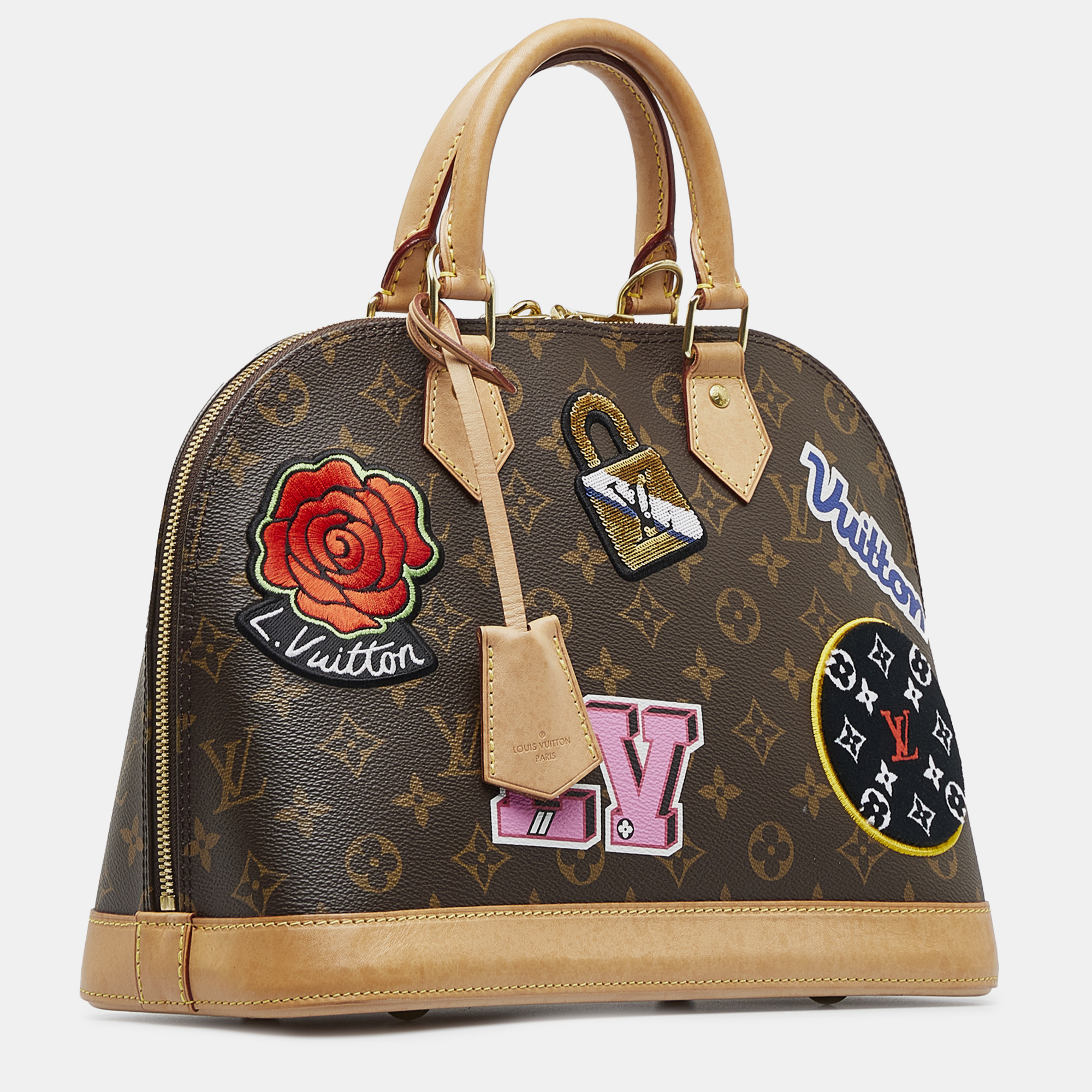 

Louis Vuitton Monogram Patches Alma PM, Brown