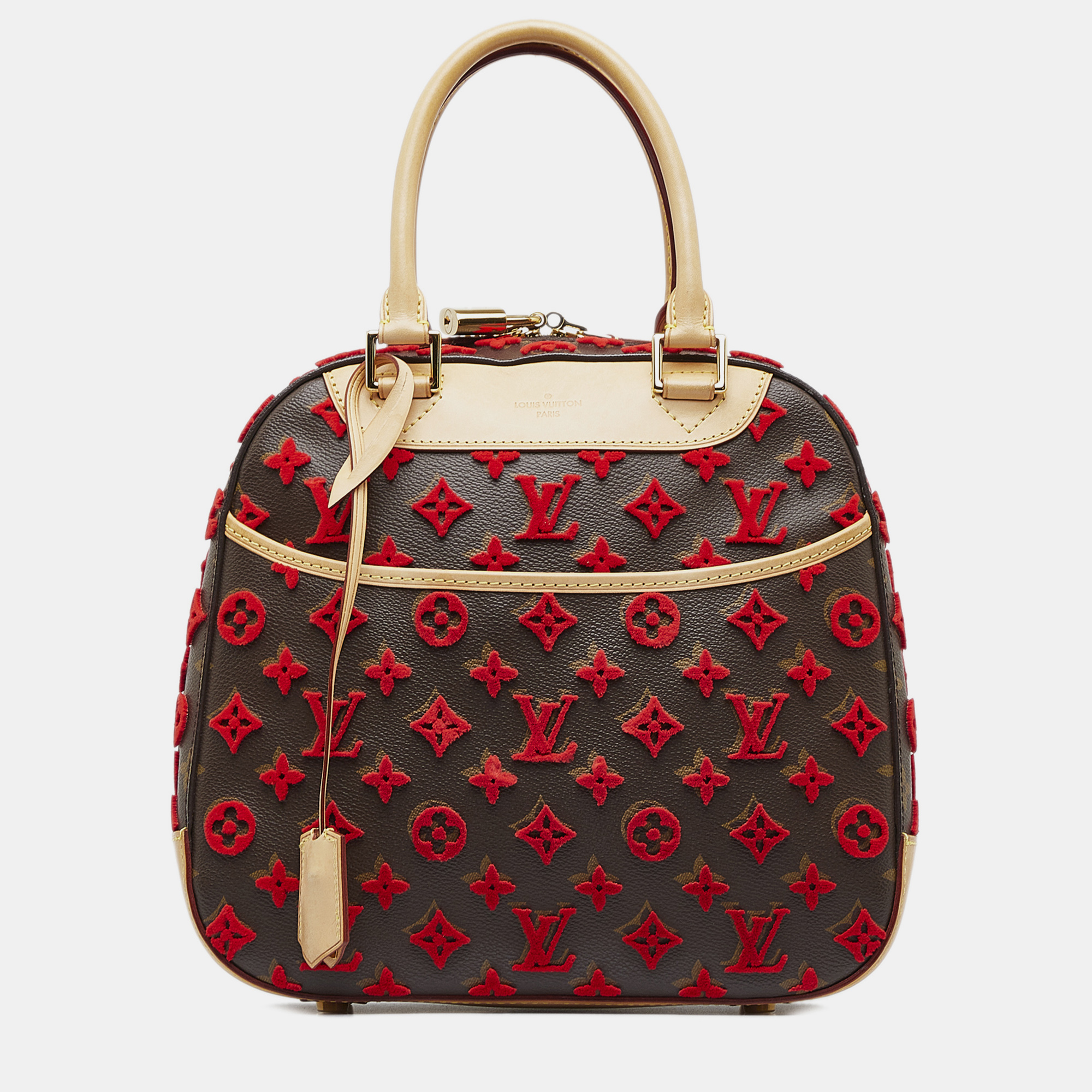 Louis Vuitton Lockit Cuir Obsession Leather Satchel Bag