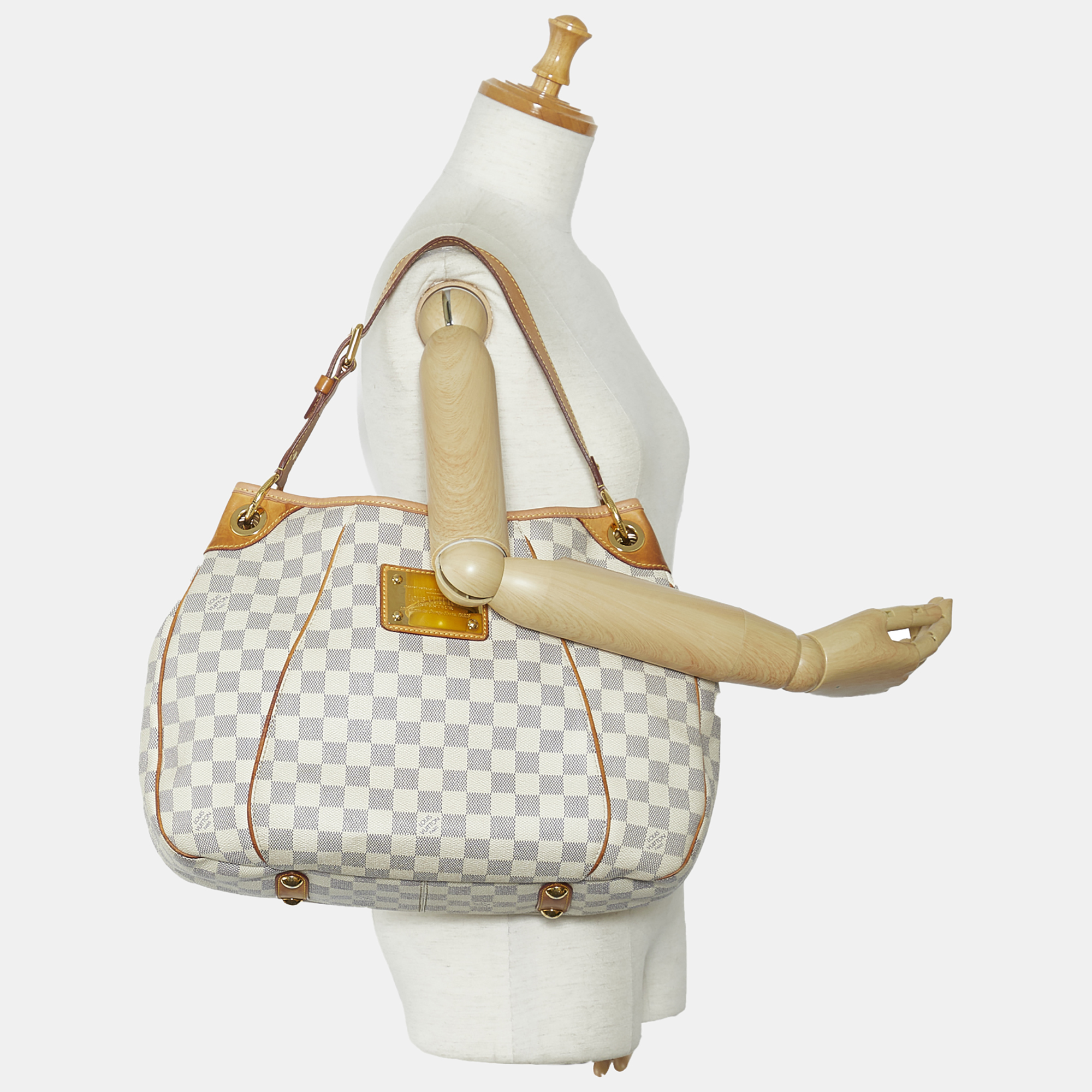 

Louis Vuitton White Damier Azur Galliera PM