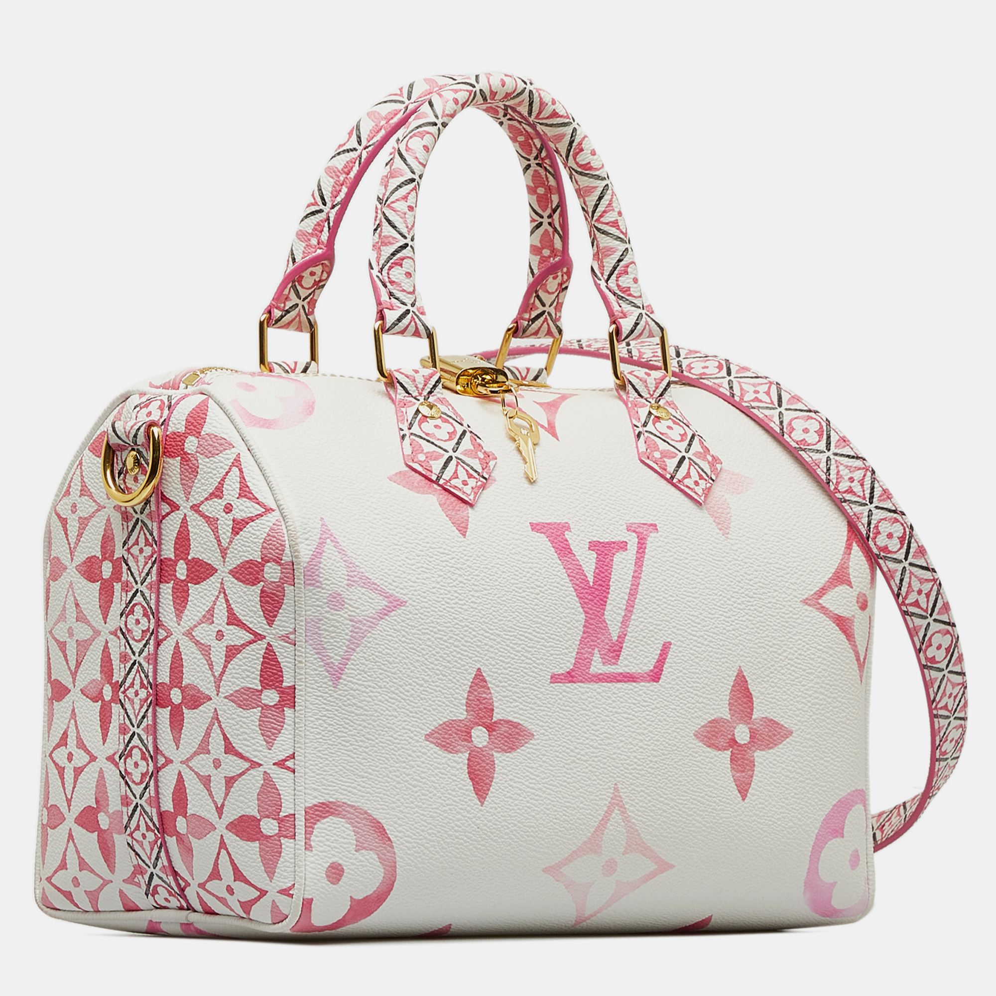 

Louis Vuitton Resorts Exclusive Monogram Giant Speedy Bandouliere 25, White