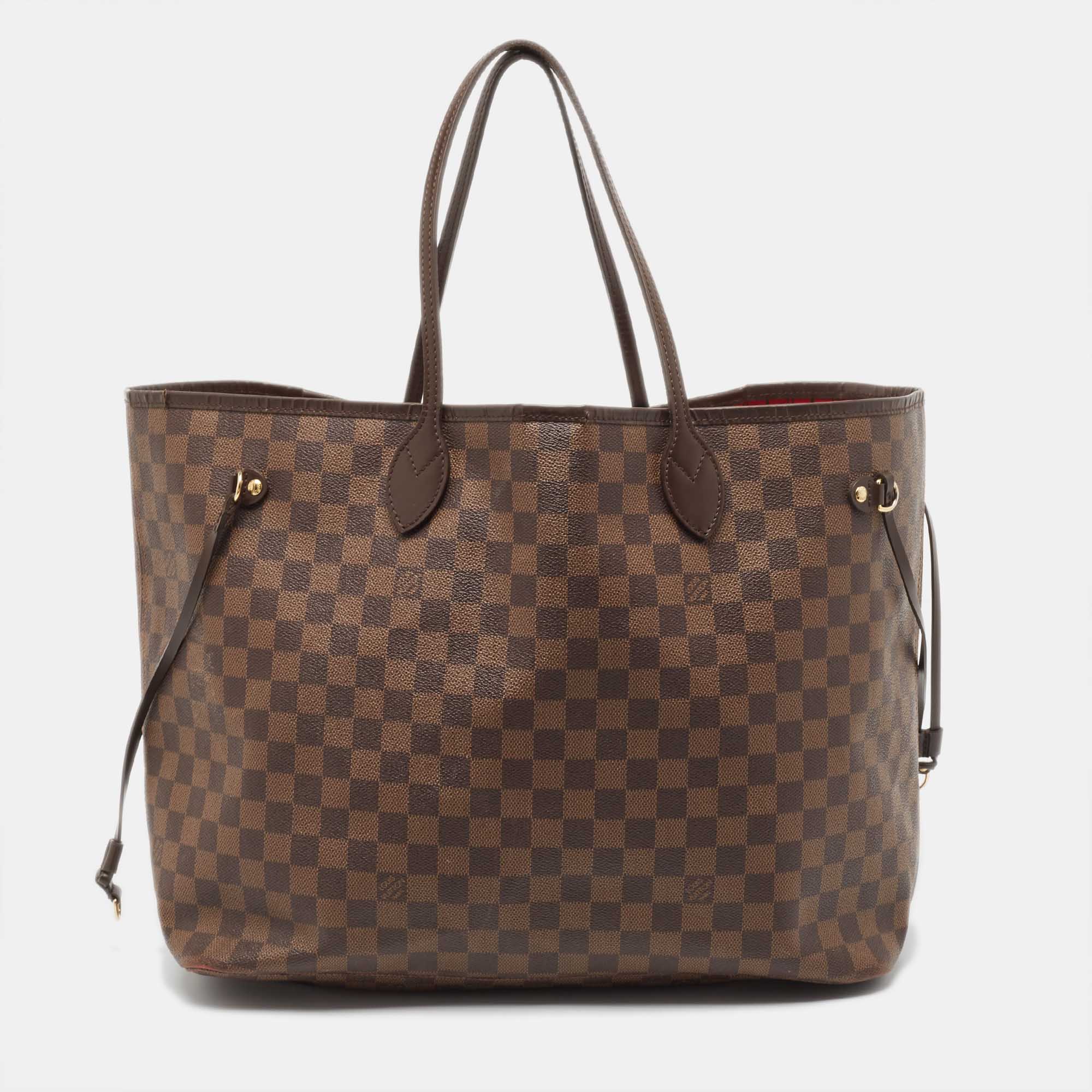 Louis Vuitton Damier Ebene Canvas Neverfull GM Bag