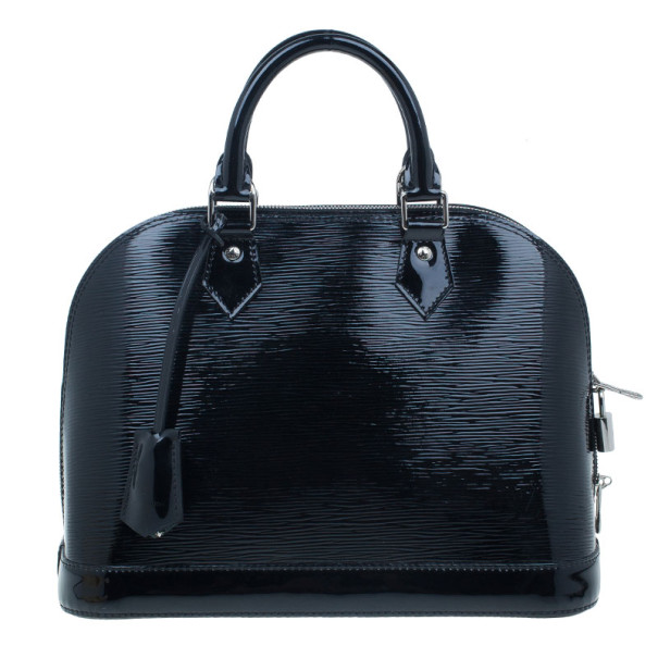 Pre Owned حقيبة لوي فيتون جلد أيبي سوداء ألما PM