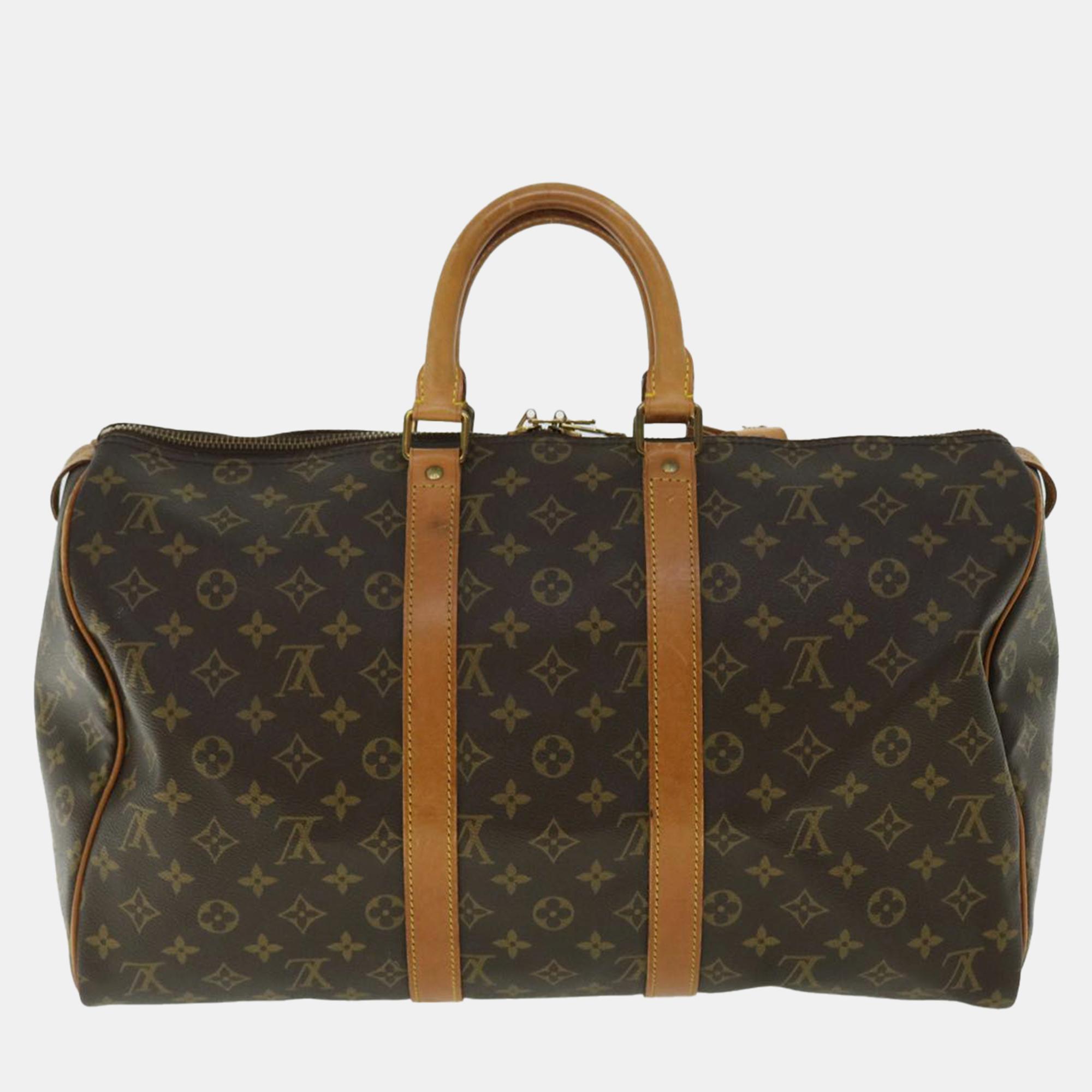 

Louis Vuitton Brown Monogram Canvas Keepall 45 Duffel Bag