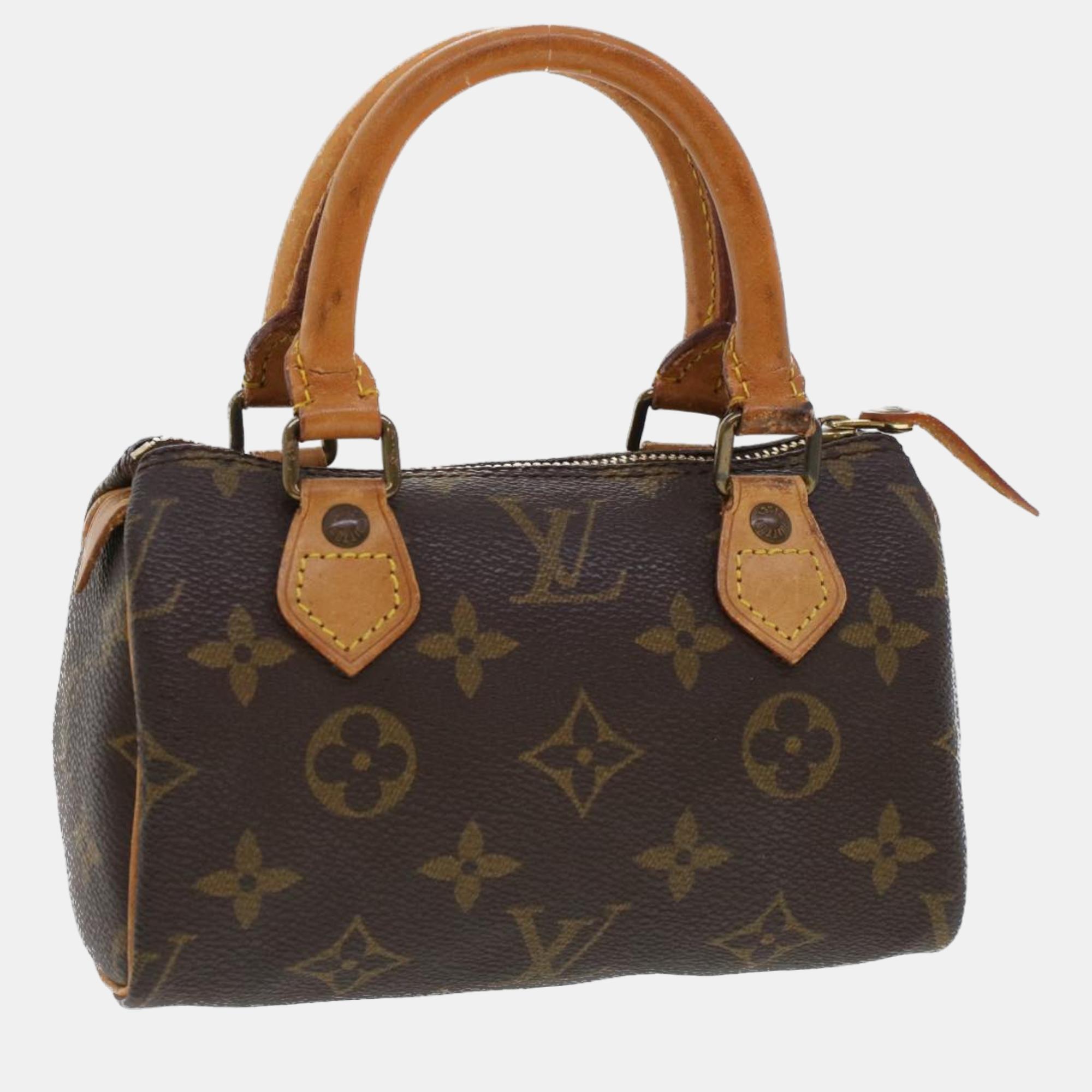 

Louis Vuitton Brown Monogram Canvas Mini Speedy Satchel