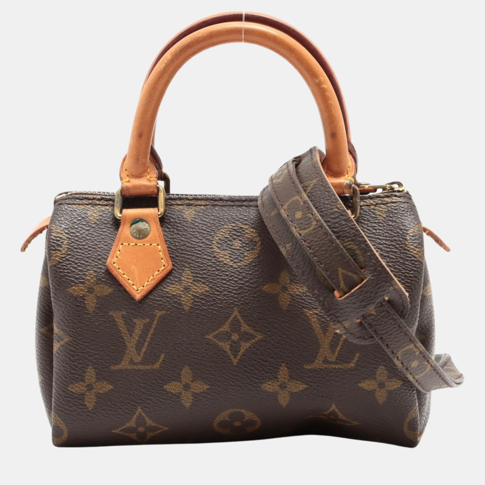 

Louis Vuitton Brown Monogram Canvas Mini Speedy Satchel