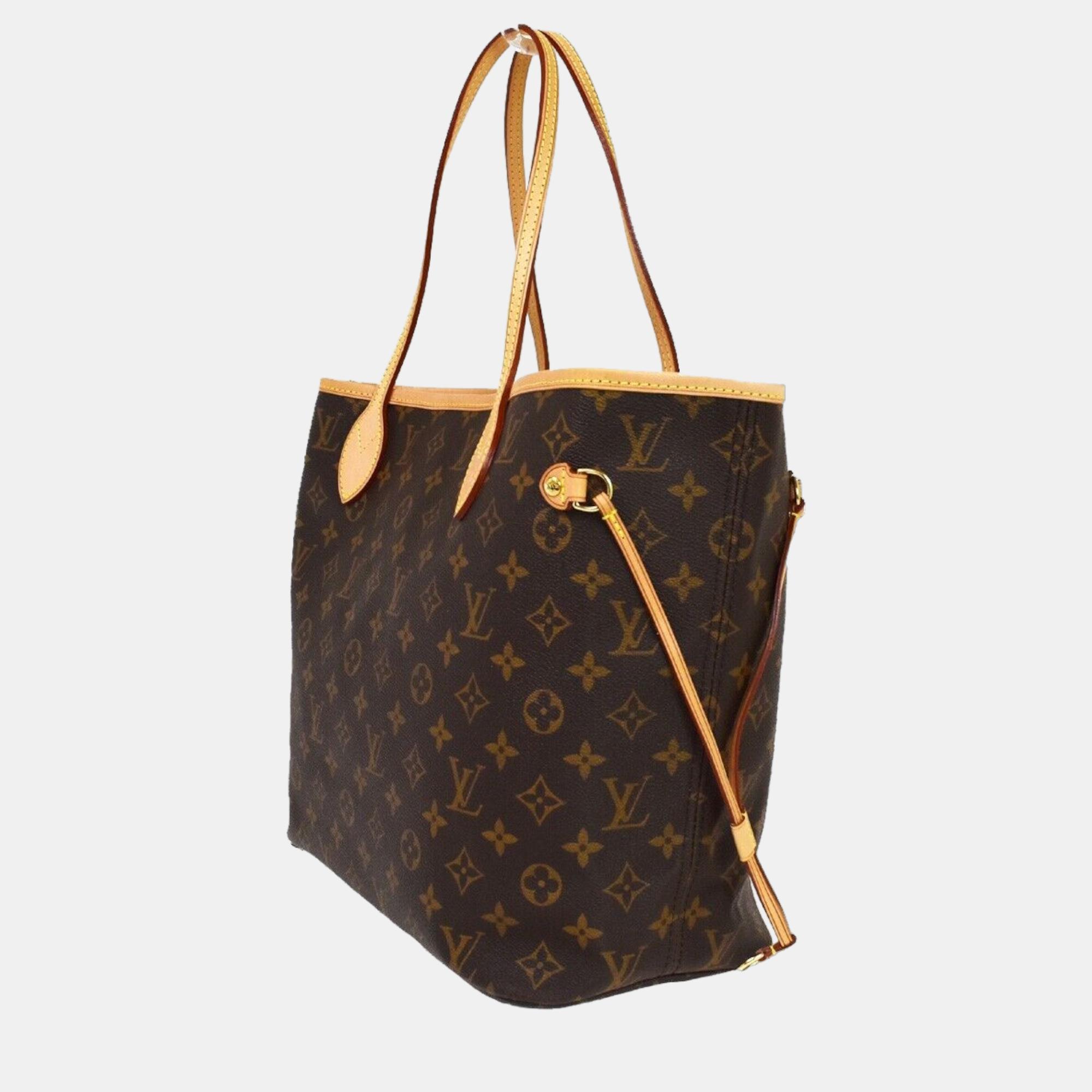 

Louis Vuitton Brown Monogram Canvas Neverfull MM Tote Bag