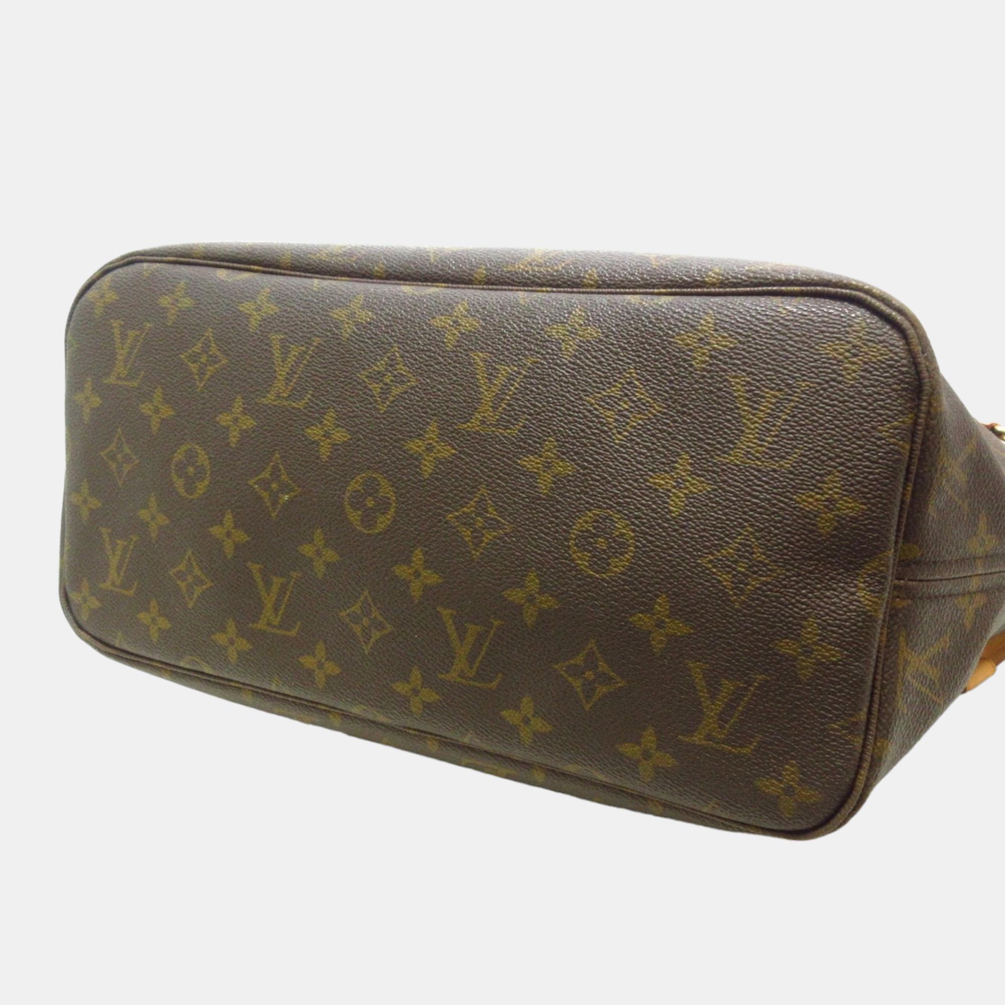 

Louis Vuitton Brown Monogram Canvas Neverfull MM Tote Bag