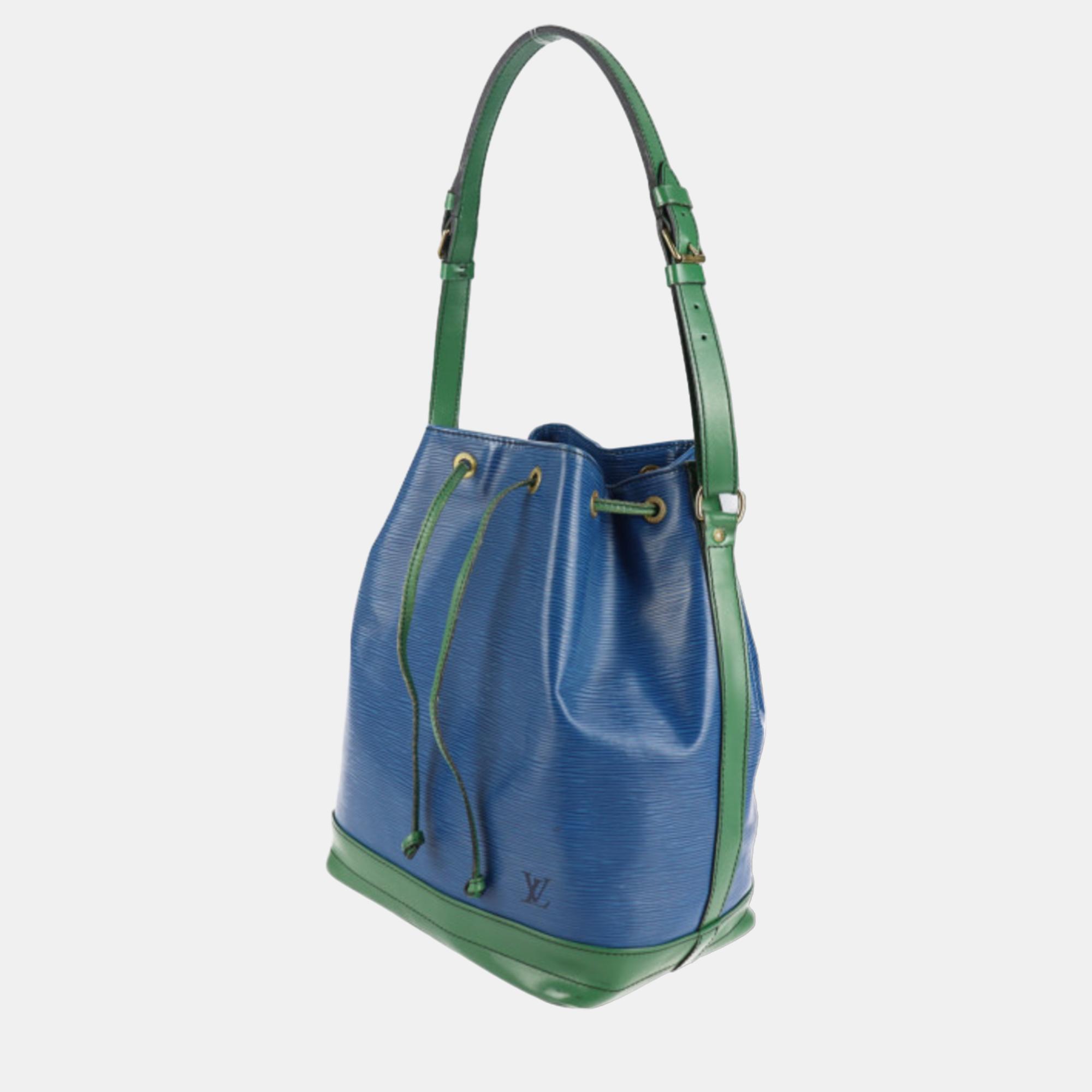 

Louis Vuitton Blue/Green Epi Leather Noe Bucket Bag