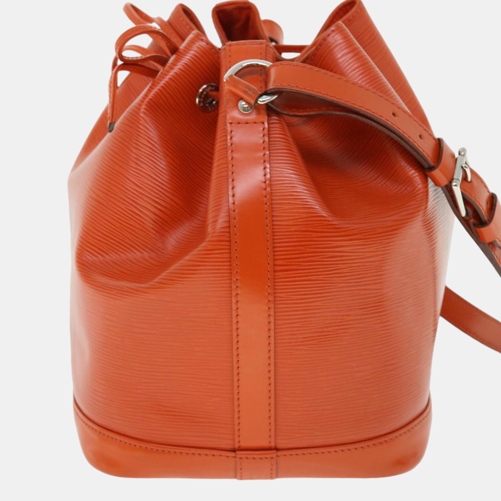 

Louis Vuitton Orange Epi Leather Noe Bucket Bag