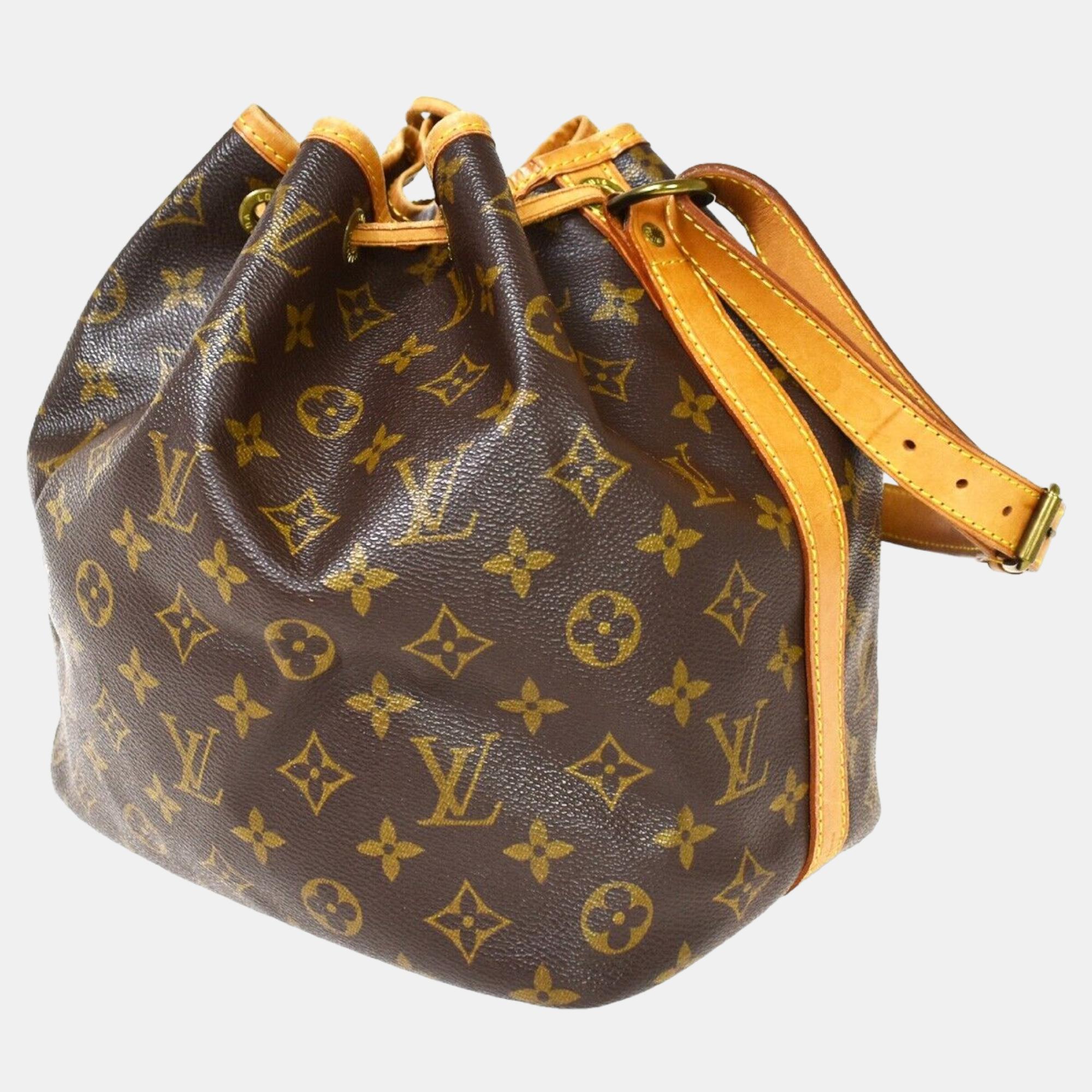 

Louis Vuitton Brown Monogram Canvas Noe Bucket Bag