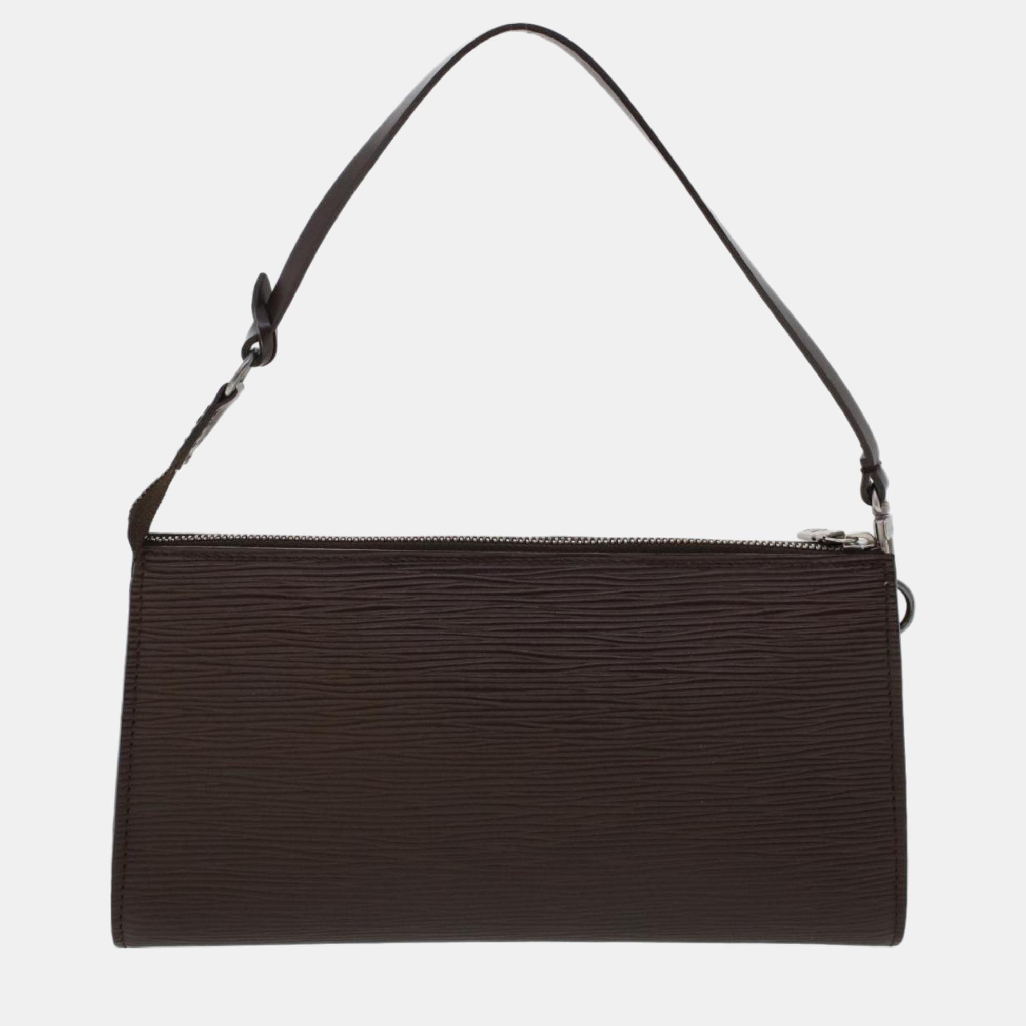 

Louis Vuitton Brown Epi Leather Pochette Accessoires 24 Clutch Bag