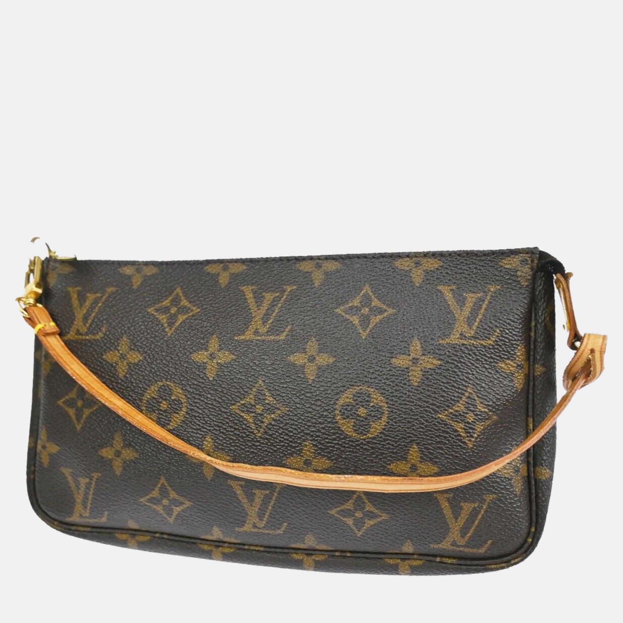 

Louis Vuitton Brown Monogram Canvas Pochette Accessoires Shoulder Bag