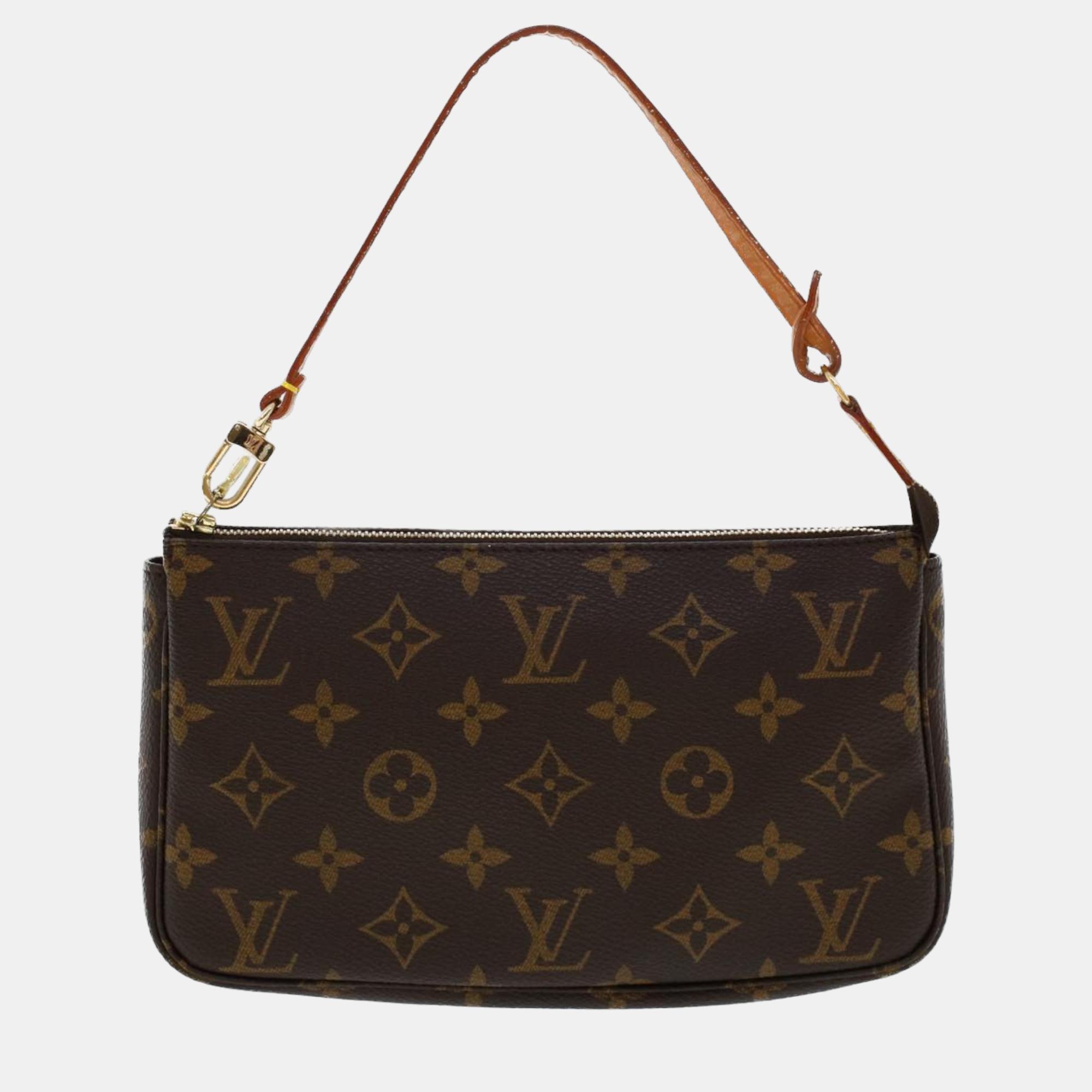 

Louis Vuitton Brown Monogram Canvas Pochette Accessoires Shoulder Bag