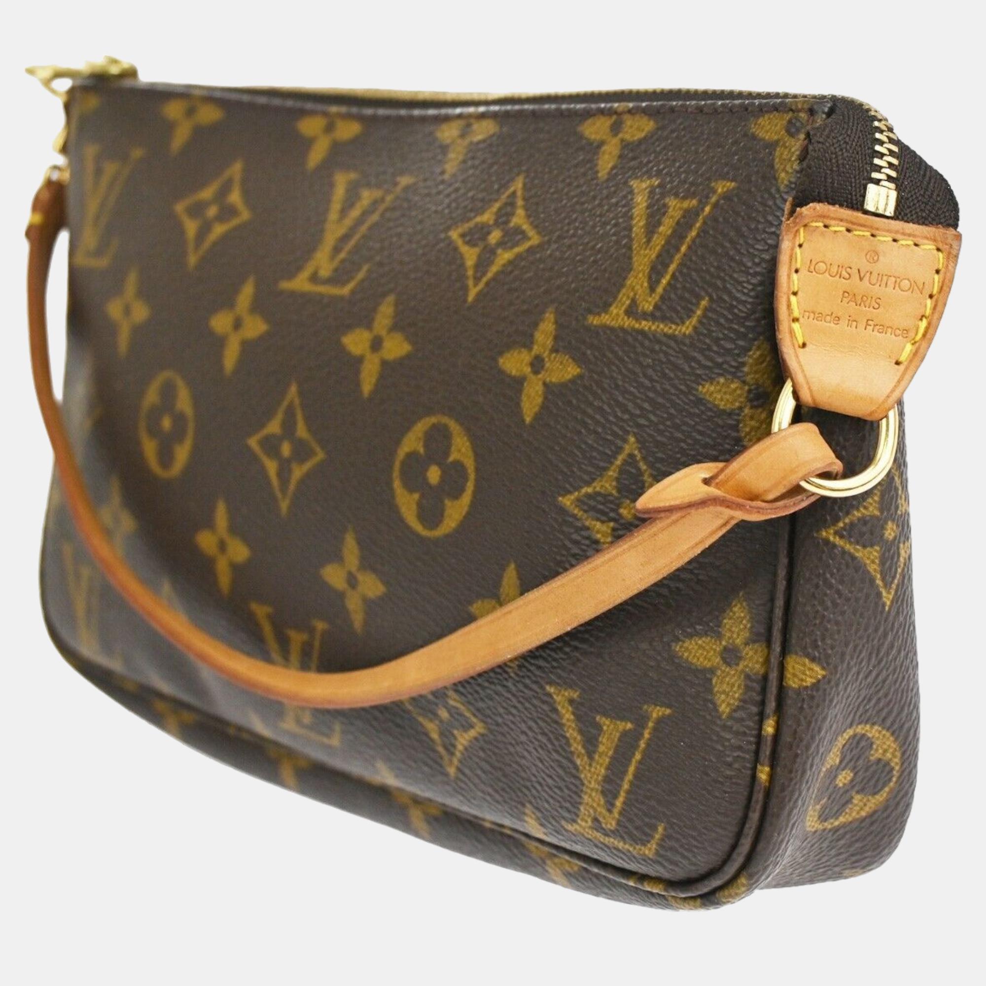

Louis Vuitton Brown Monogram Canvas Pochette Accessoires Shoulder Bag
