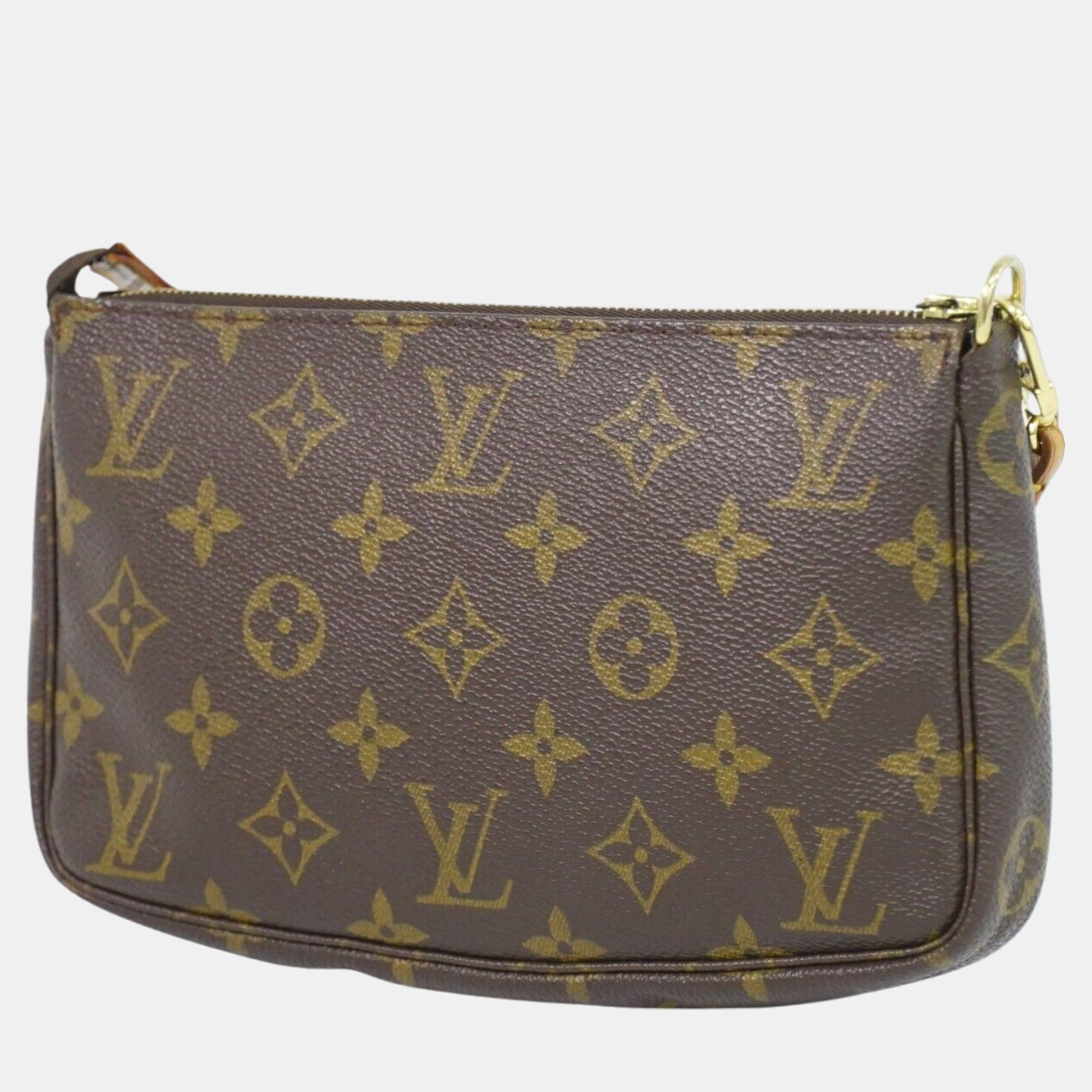

Louis Vuitton Brown Monogram Canvas Pochette Accessoires Shoulder Bag
