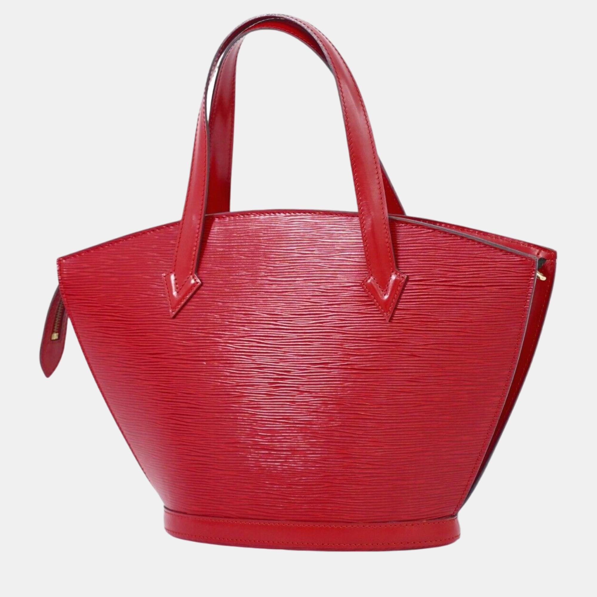 

Louis Vuitton Red Epi Leather Saint Jacques Shoulder Bag