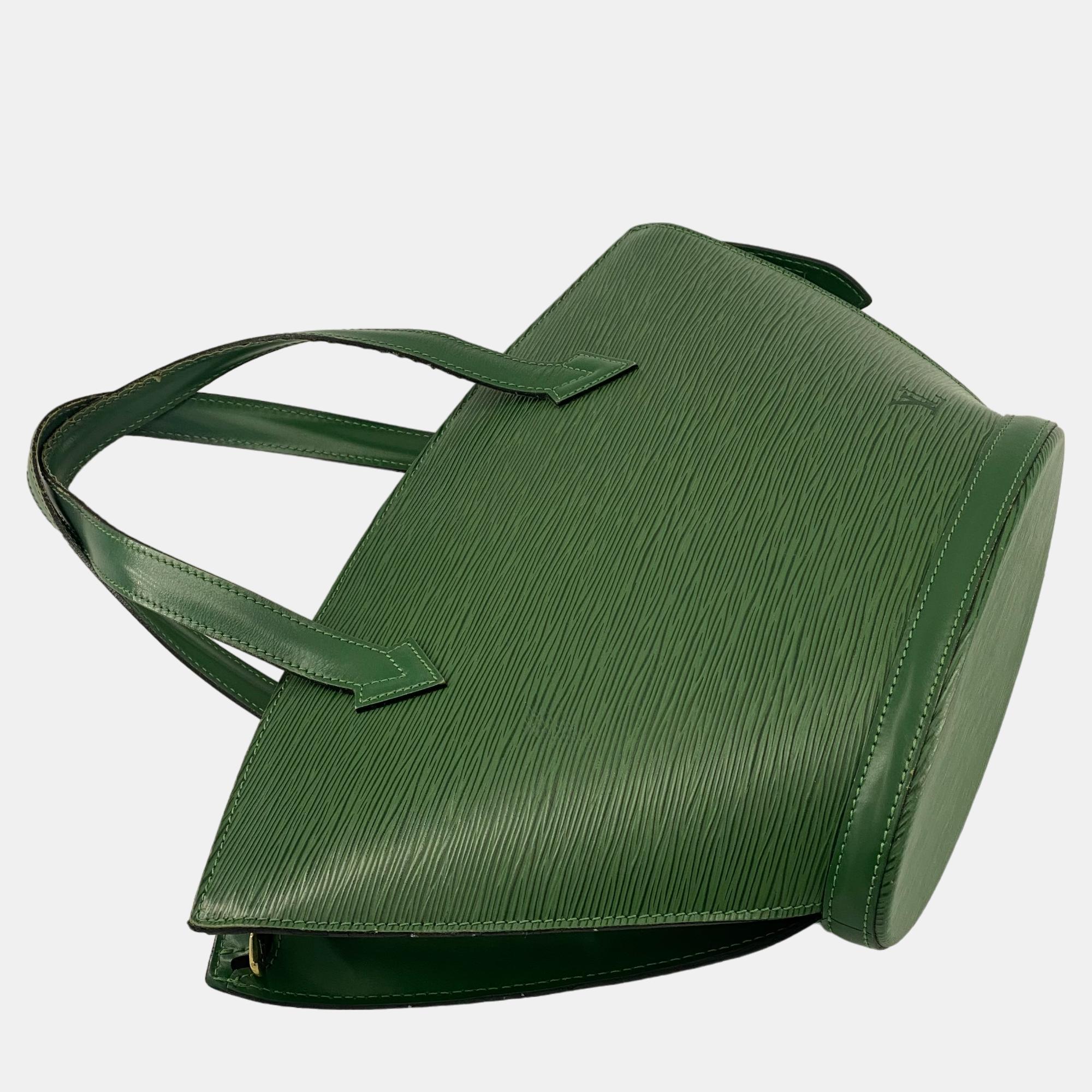 Louis Vuitton Epi Saint-Jacques PM Green Shoulder Bag