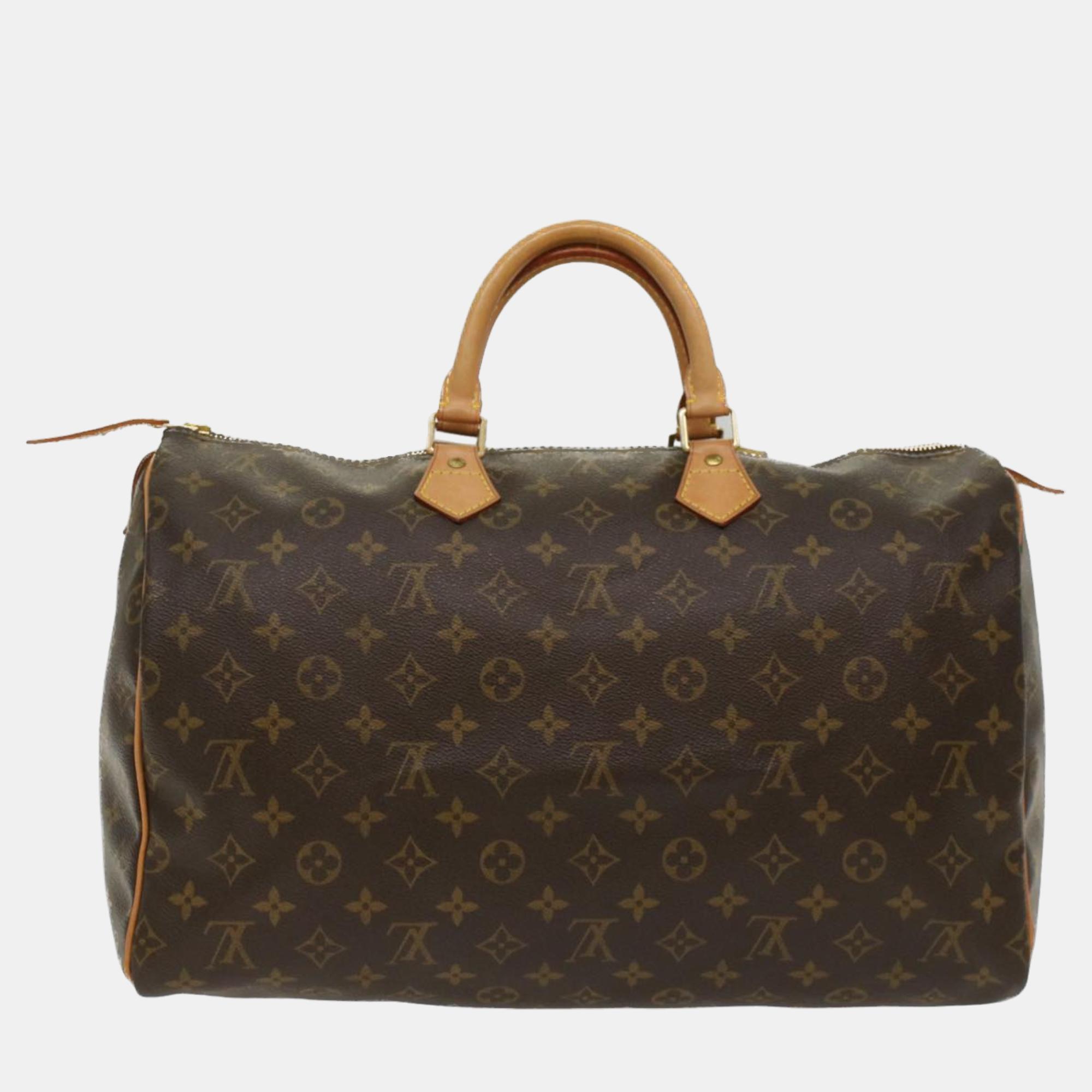 

Louis Vuitton Brown Monogram Canvas Speedy Bag