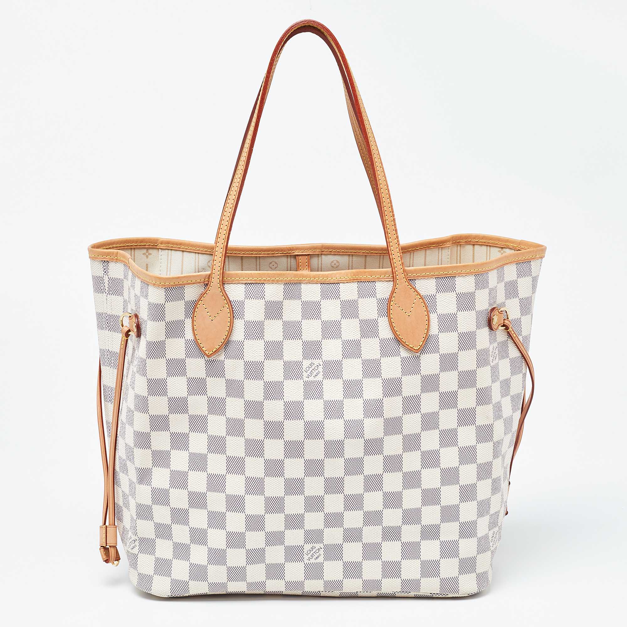 Louis Vuitton Damier Azur Canvas Neverfull MM Bag