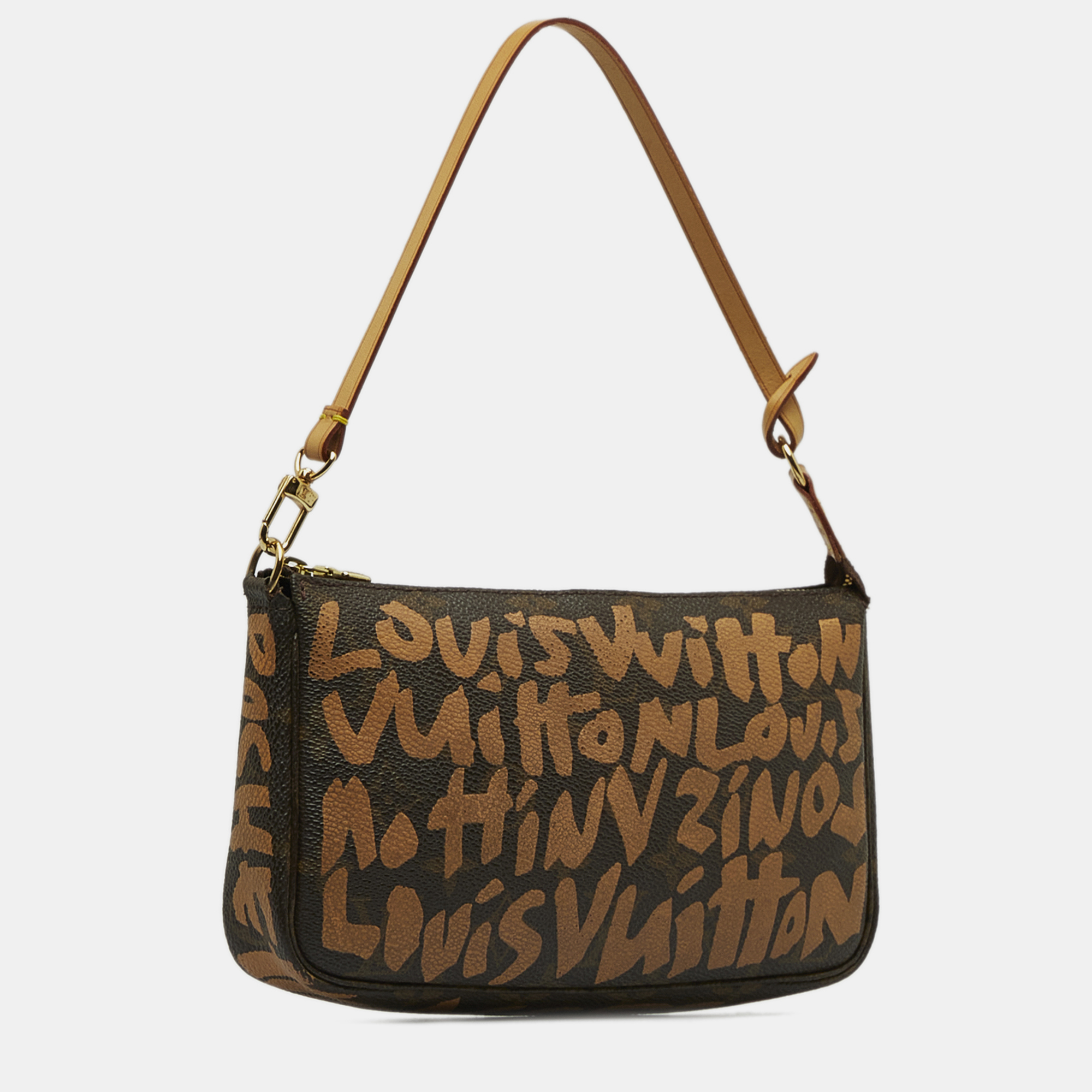 

Louis Vuitton x Stephen Sprouse Monogram Graffiti Pochette Accessoires, Brown