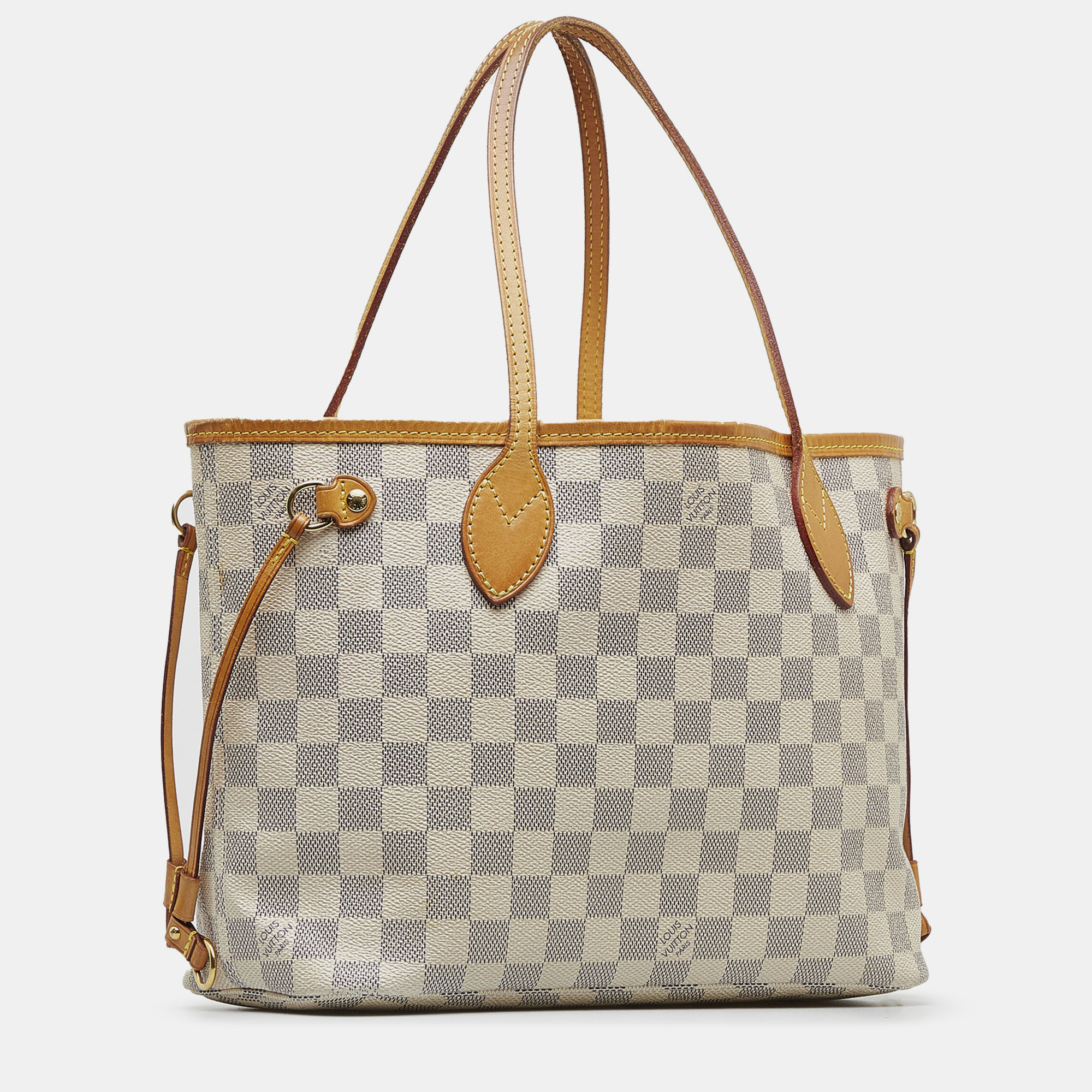 

Louis Vuitton Damier Azur Neverfull PM, White