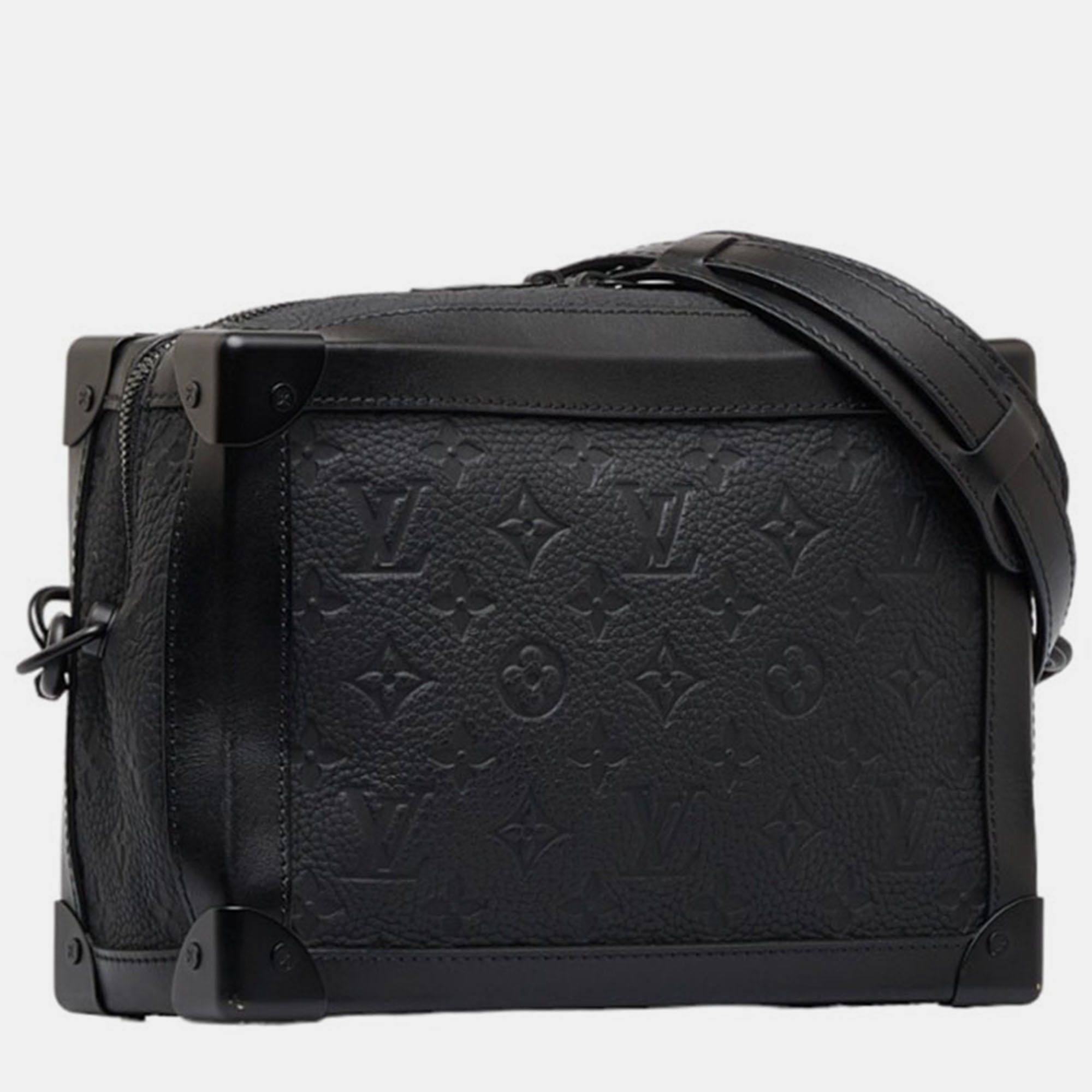

Louis Vuitton Black Monogram Taurillon Soft Trunk Bag