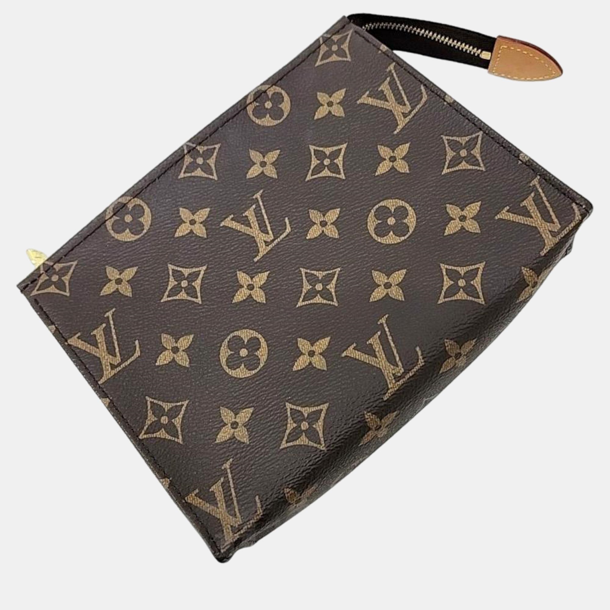 

Louis Vuitton Monogram Pochette Toilet 19, Brown