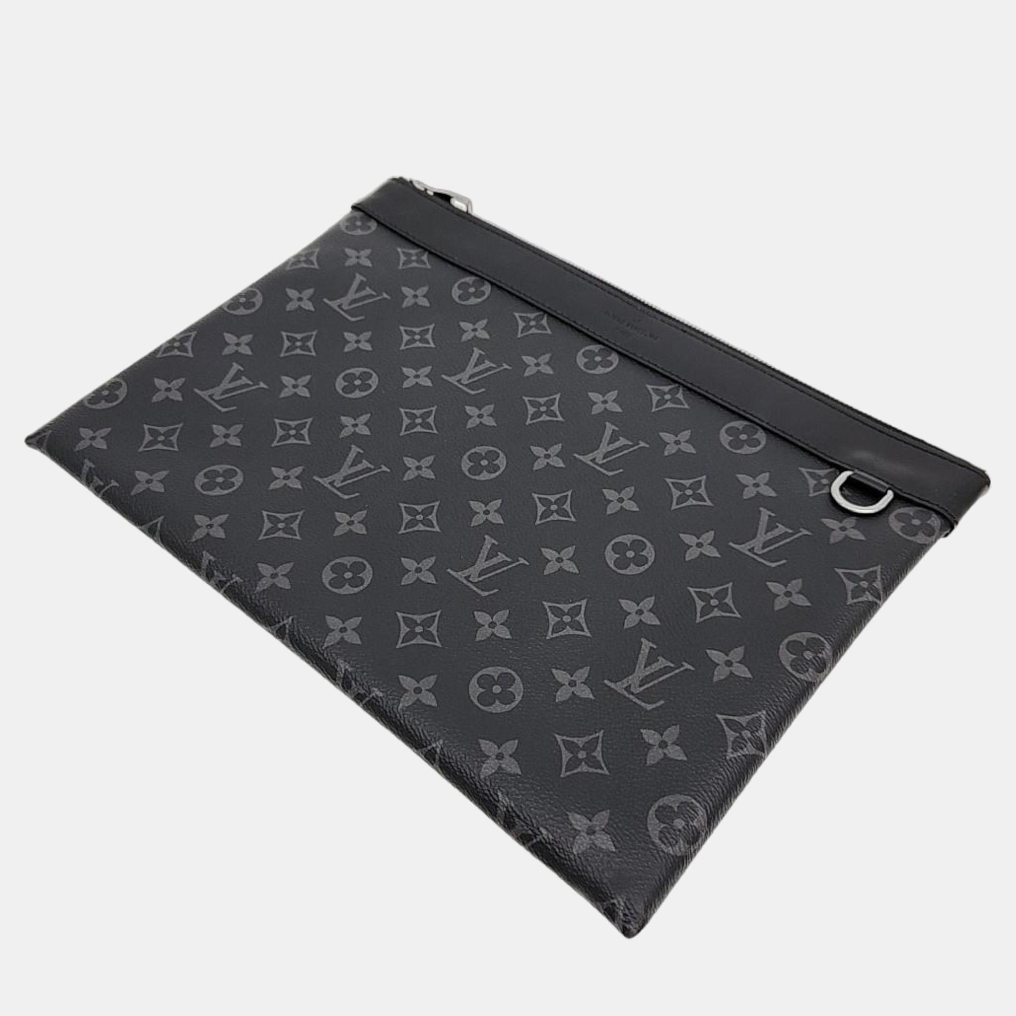 

Louis Vuitton Eclipse Pochette Clutch, Black