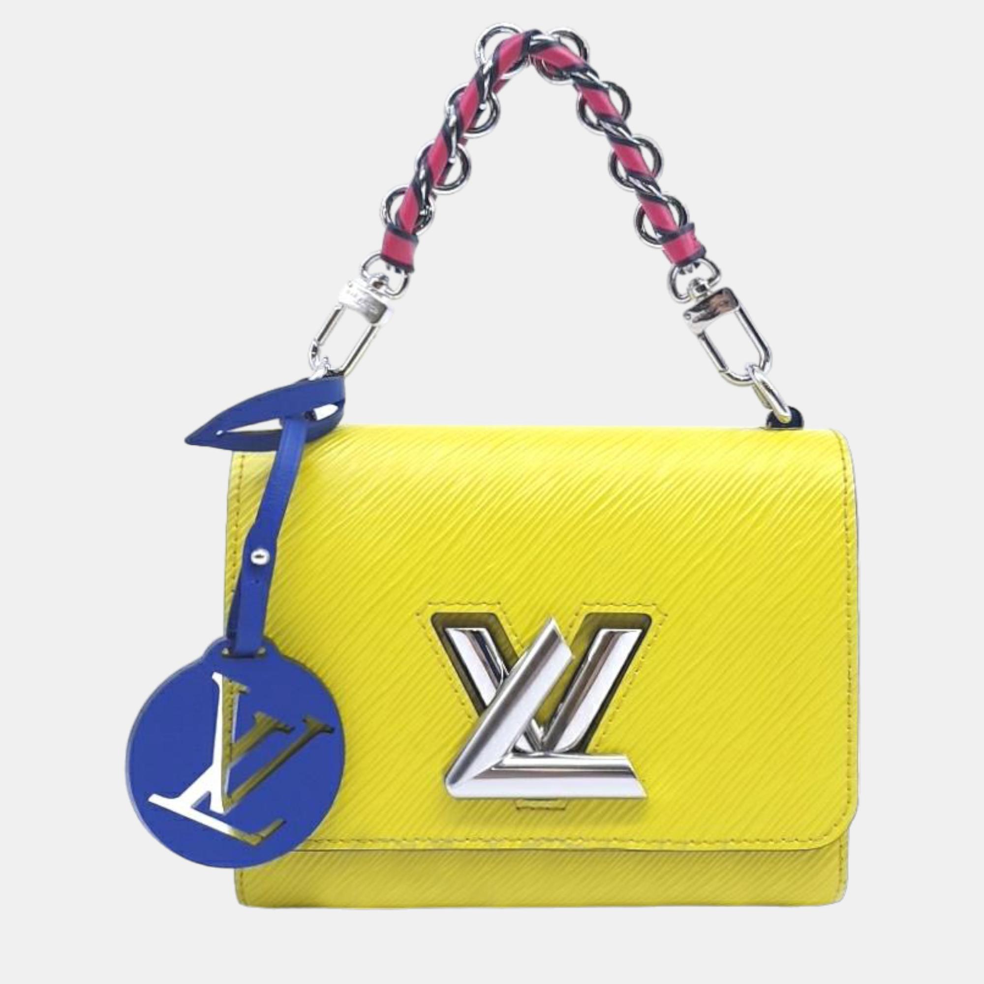 Pre-owned Louis Vuitton Epi Twist Pm In Yellow