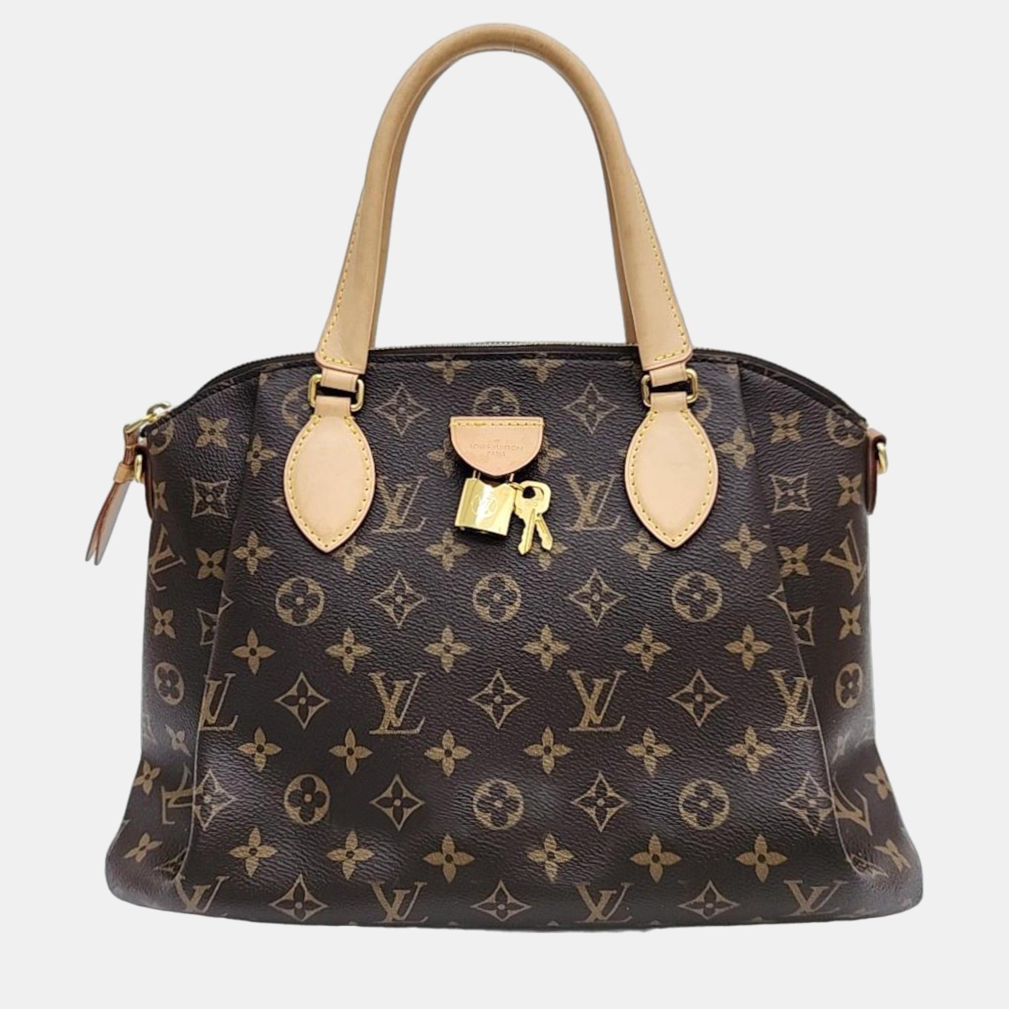 Pre-owned Louis Vuitton Monogram Rivoli Mm In Brown