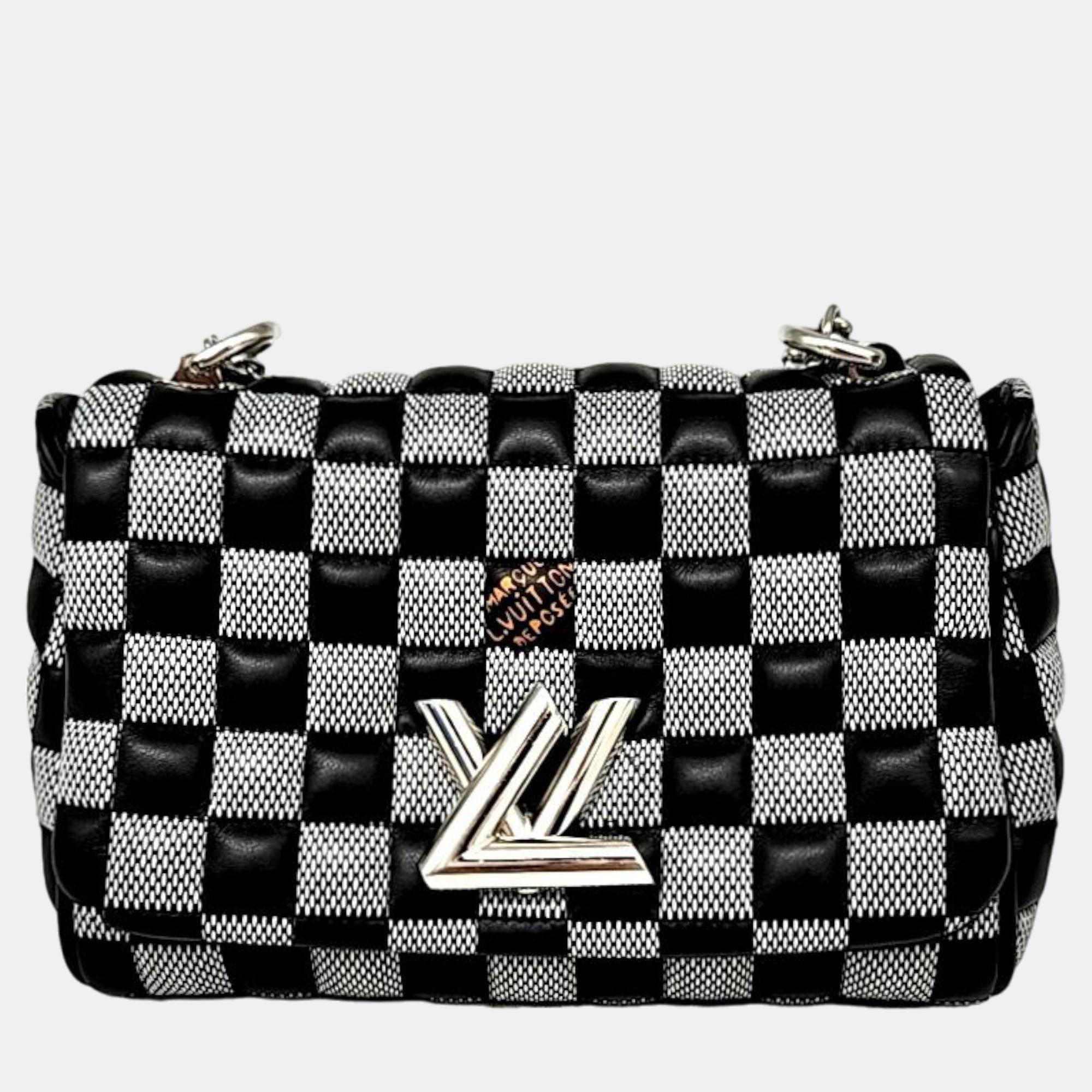 

Louis Vuitton Black Damier Leather Twist BB Shoulder Bag