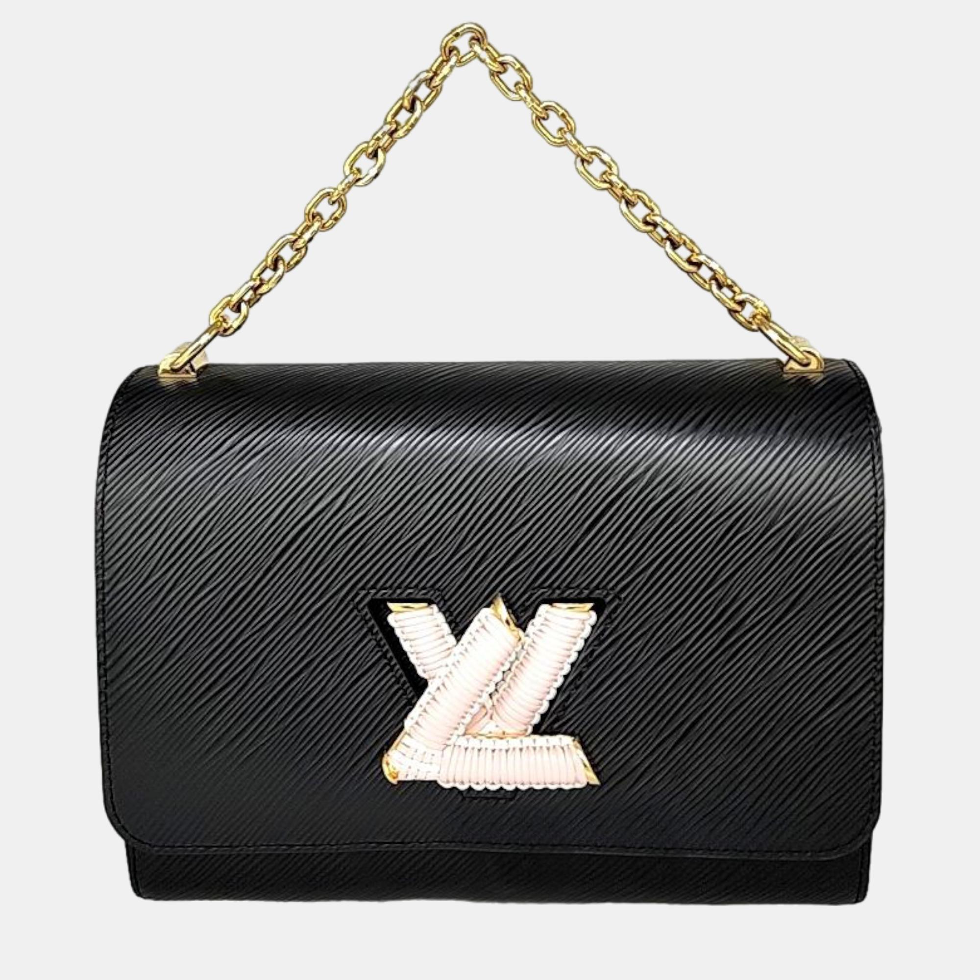 

Louis Vuitton Black Epi Leather Twist MM Shoulder Bag