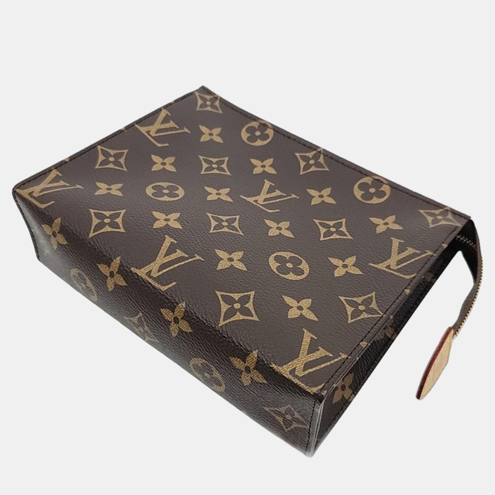 

Louis Vuitton Monogram Pochette Toilet 19, Brown