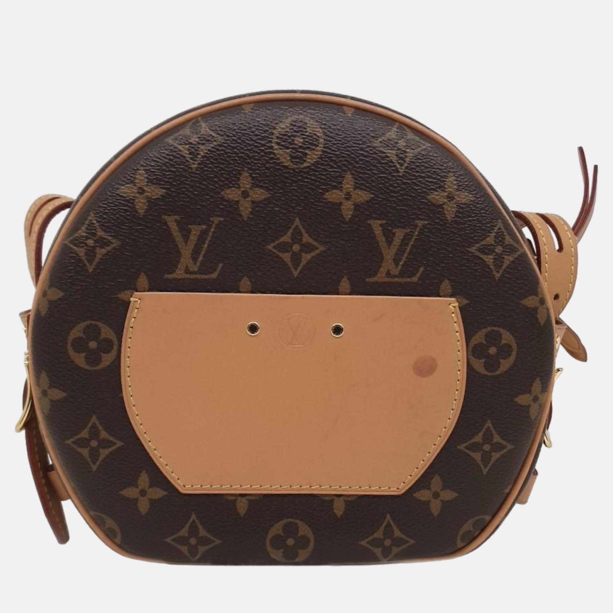 

Louis Vuitton Boite Chapeau Souffle, Brown