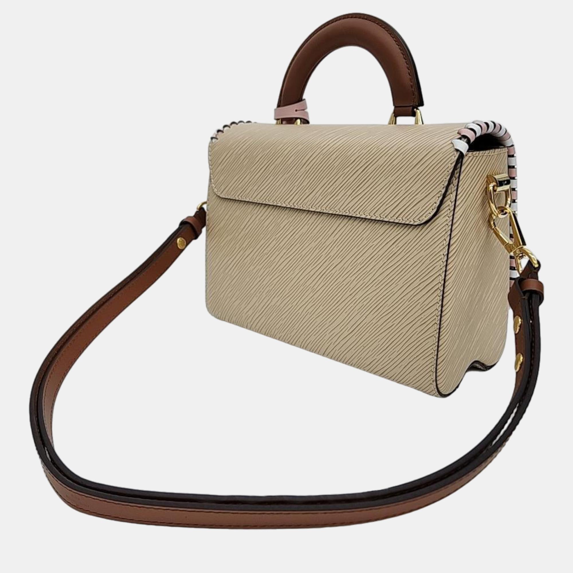 

Louis Vuitton Epi Top Handle Twist MM, Beige