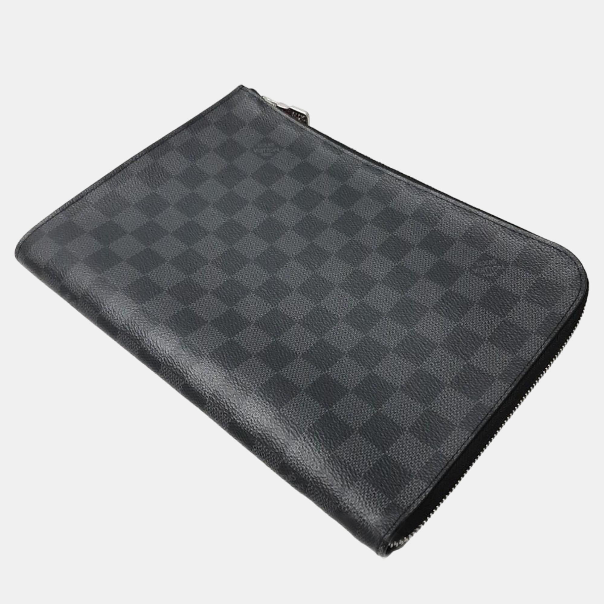 

Louis Vuitton Graphite Pochette Jour PM, Black