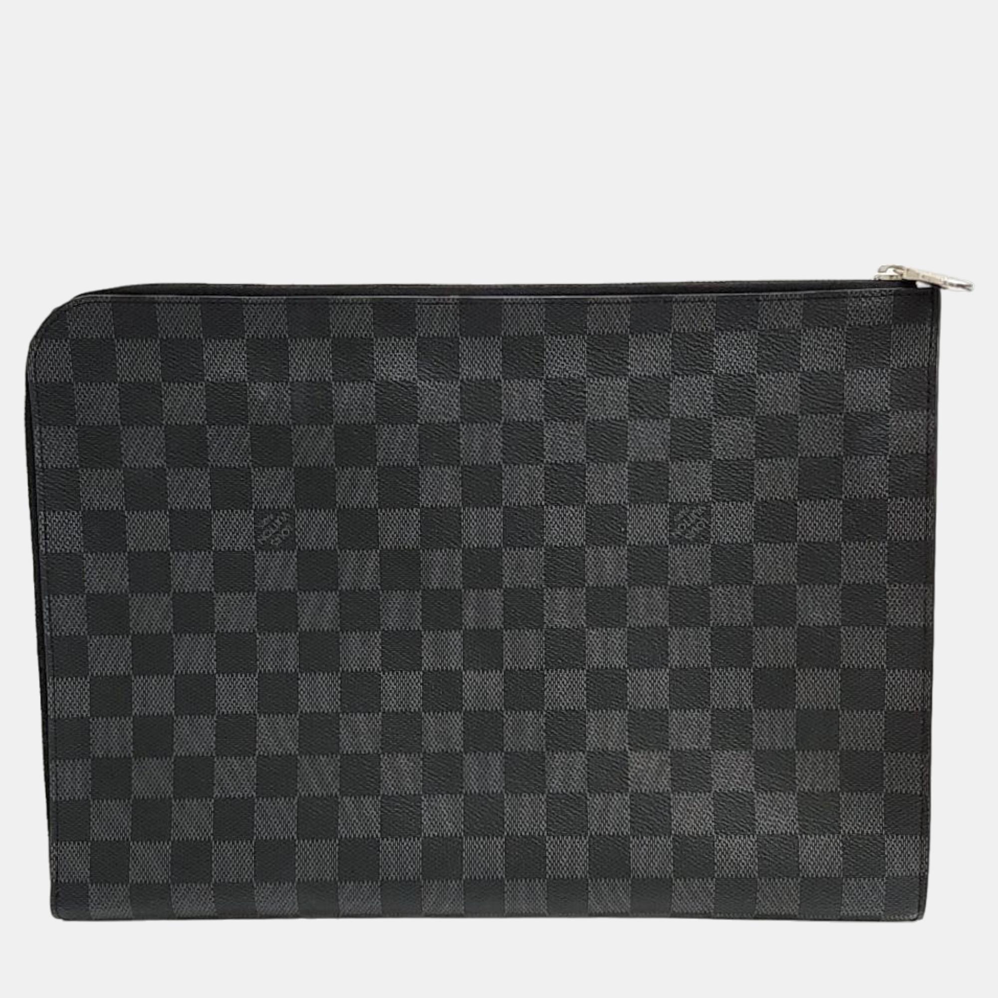 

Louis Vuitton Graphite Pochette Jour GM, Black