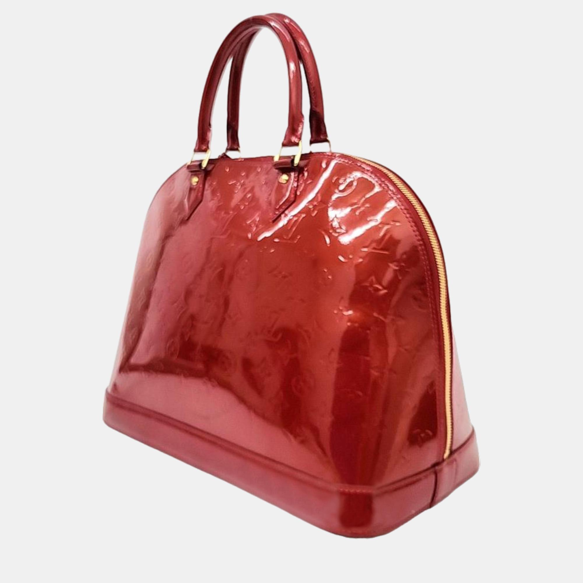

Louis Vuitton Vernis Alma GM, Red