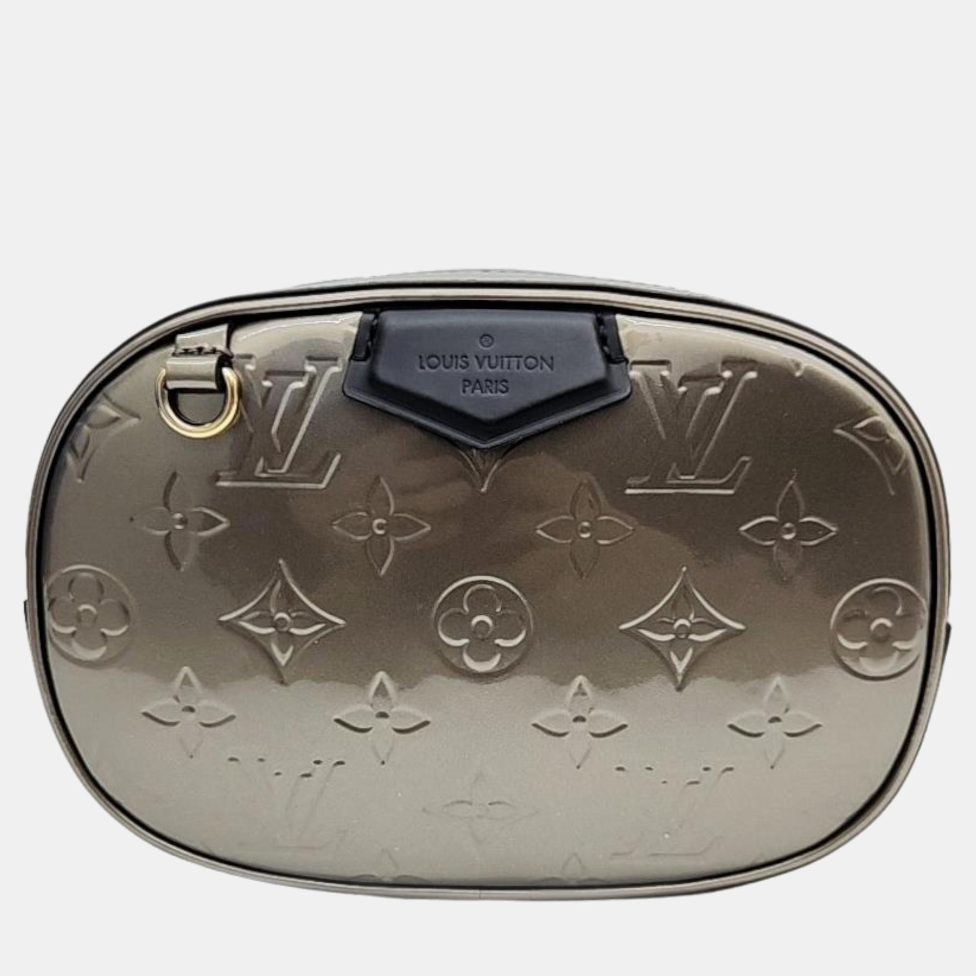 Pre-owned Louis Vuitton Vernis Belt Bag In Grey