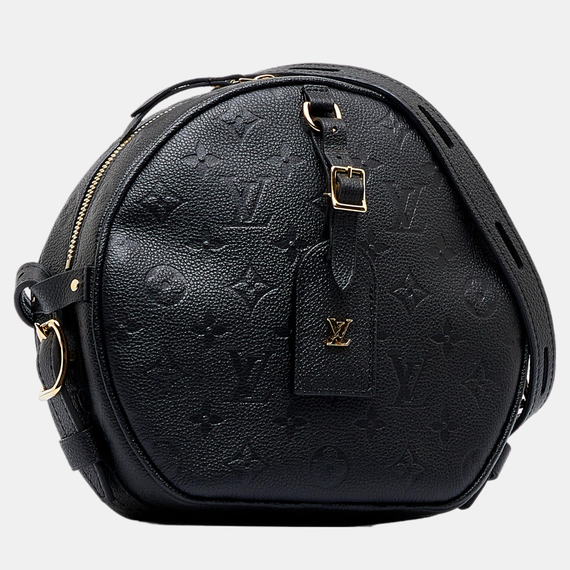 

Louis Vuitton Black Monogram Empreinte Boite Chapeaux Souple MM