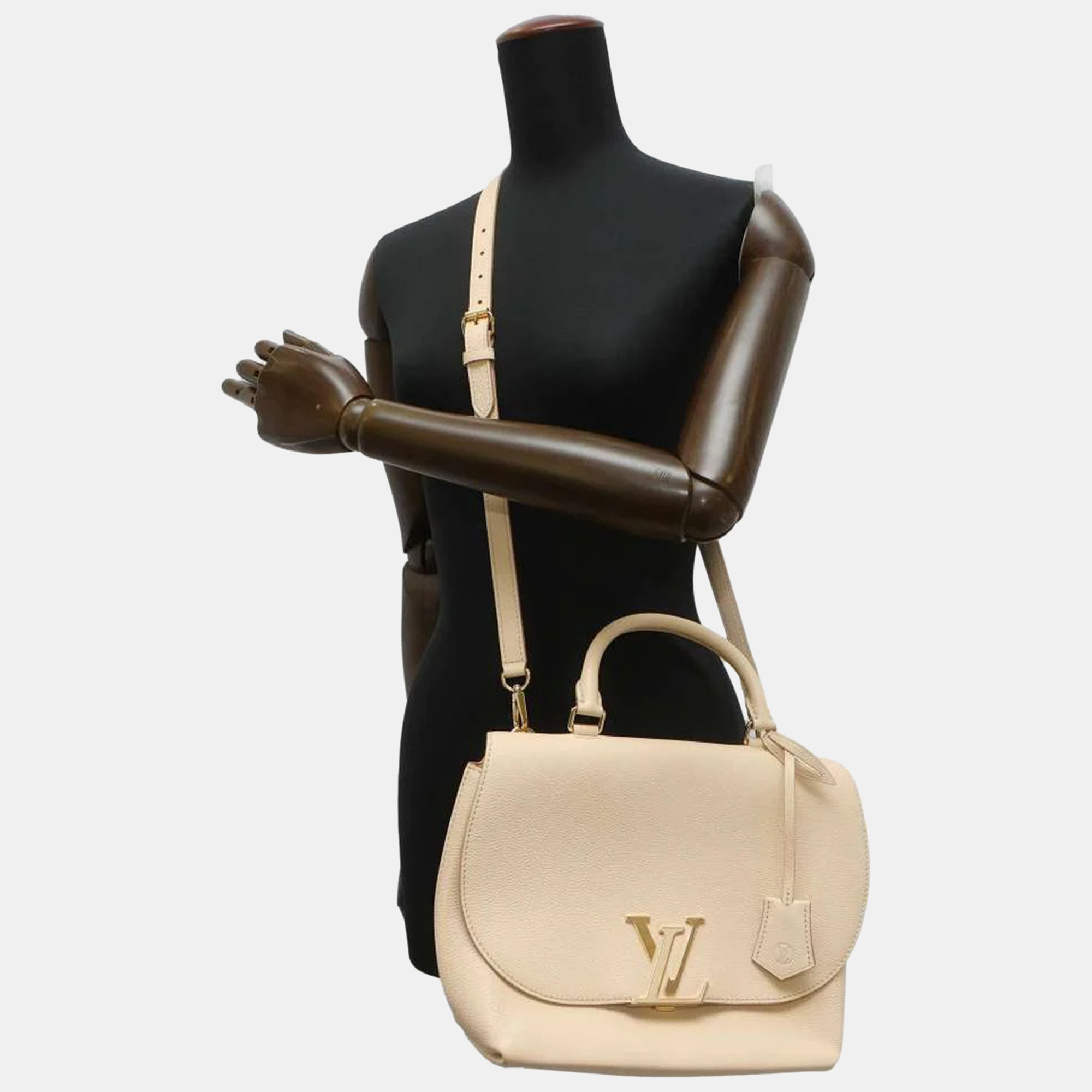 

Louis Vuitton Beige Leather Volta Top Handle Bag