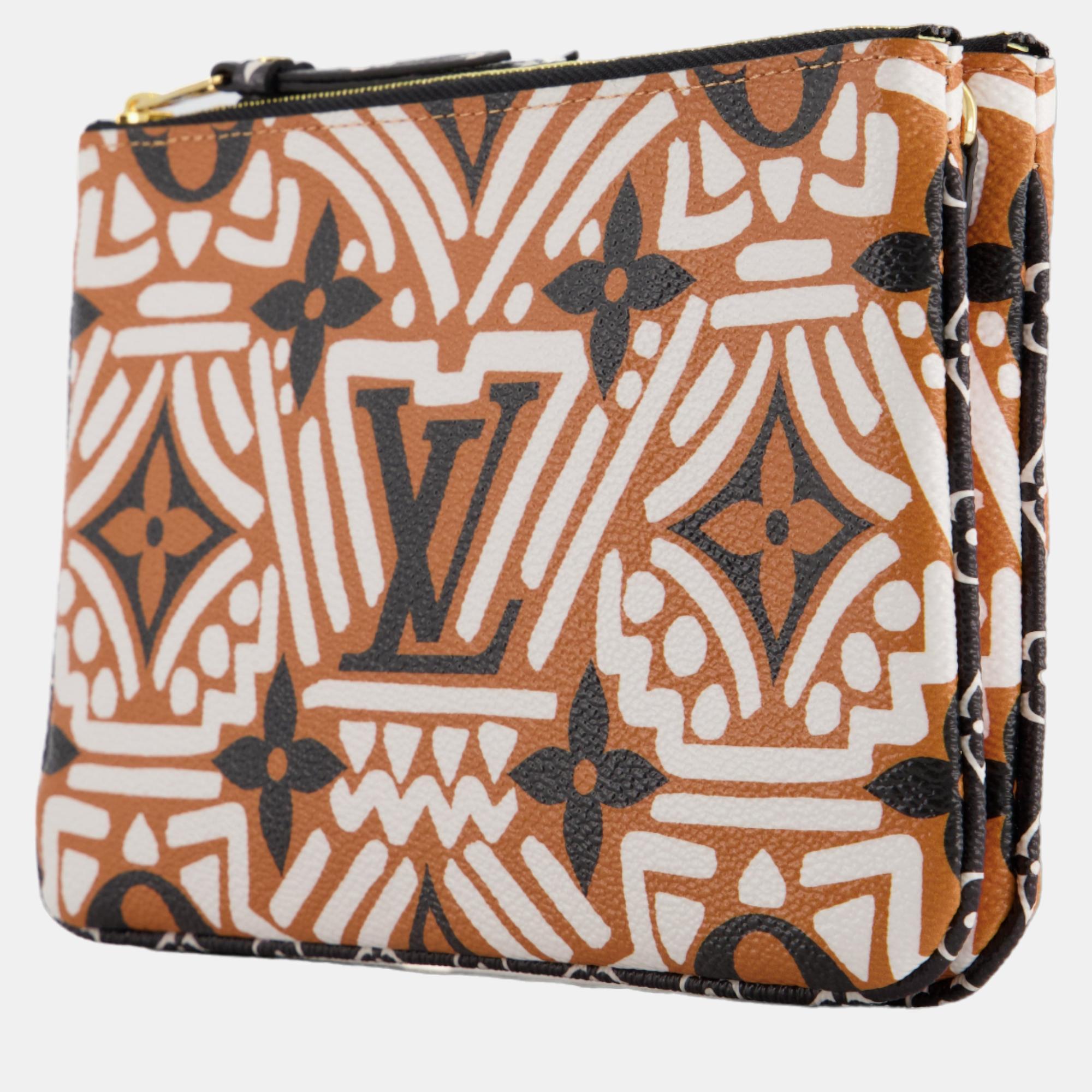 

Louis Vuitton Limited Edition Tribal Double Pochette Bag, Multicolor