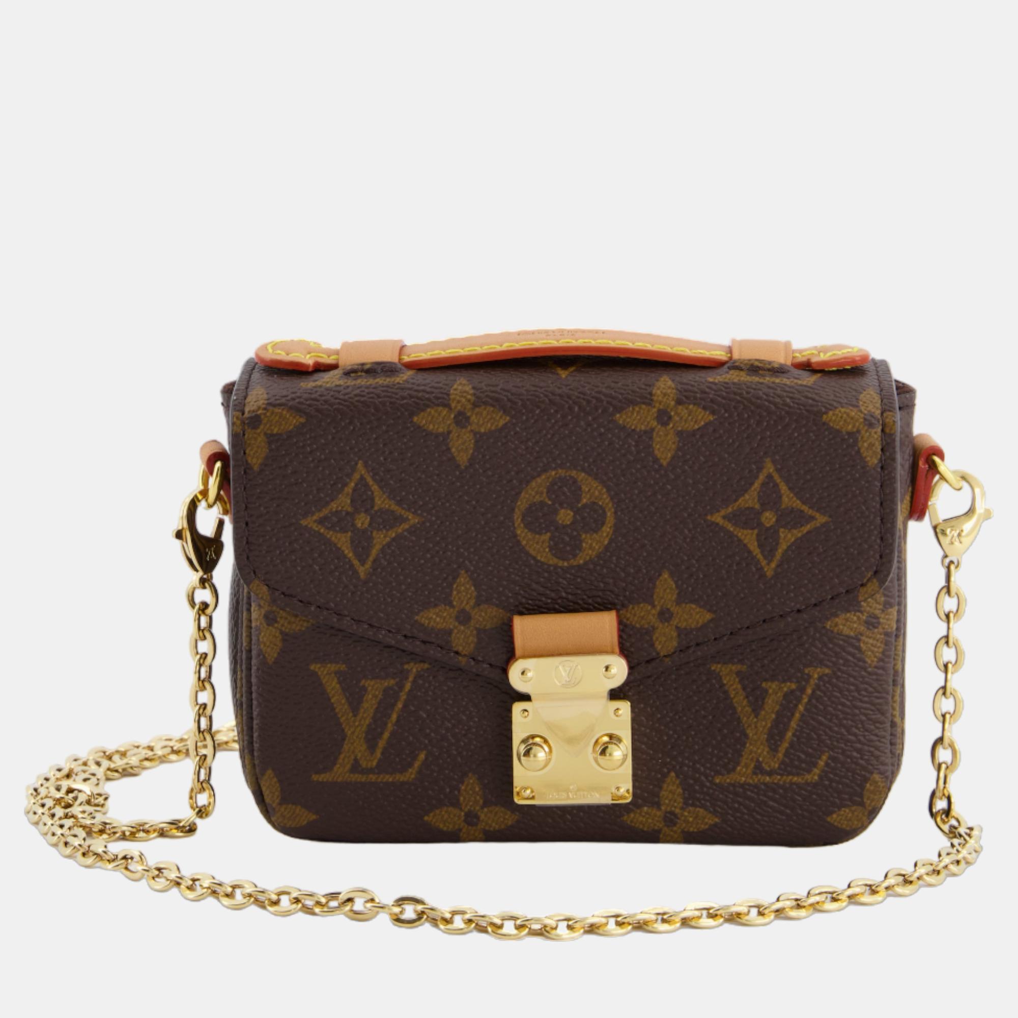 

Louis Vuitton Micro Metis Bag in Monogram Canvas, Brown