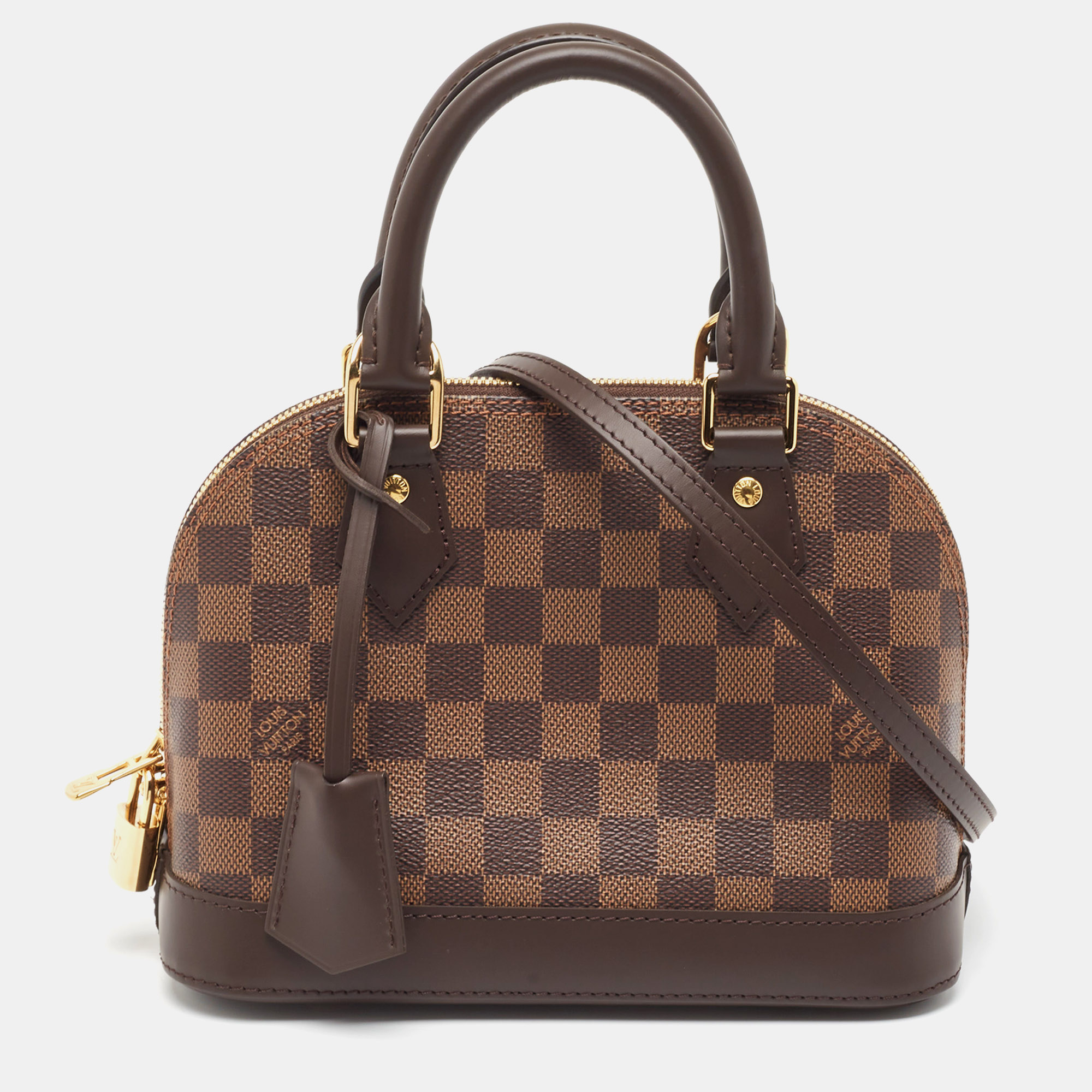 Pre Owned Louis Vuitton Damier Ebene Canvas Alma BB Bag