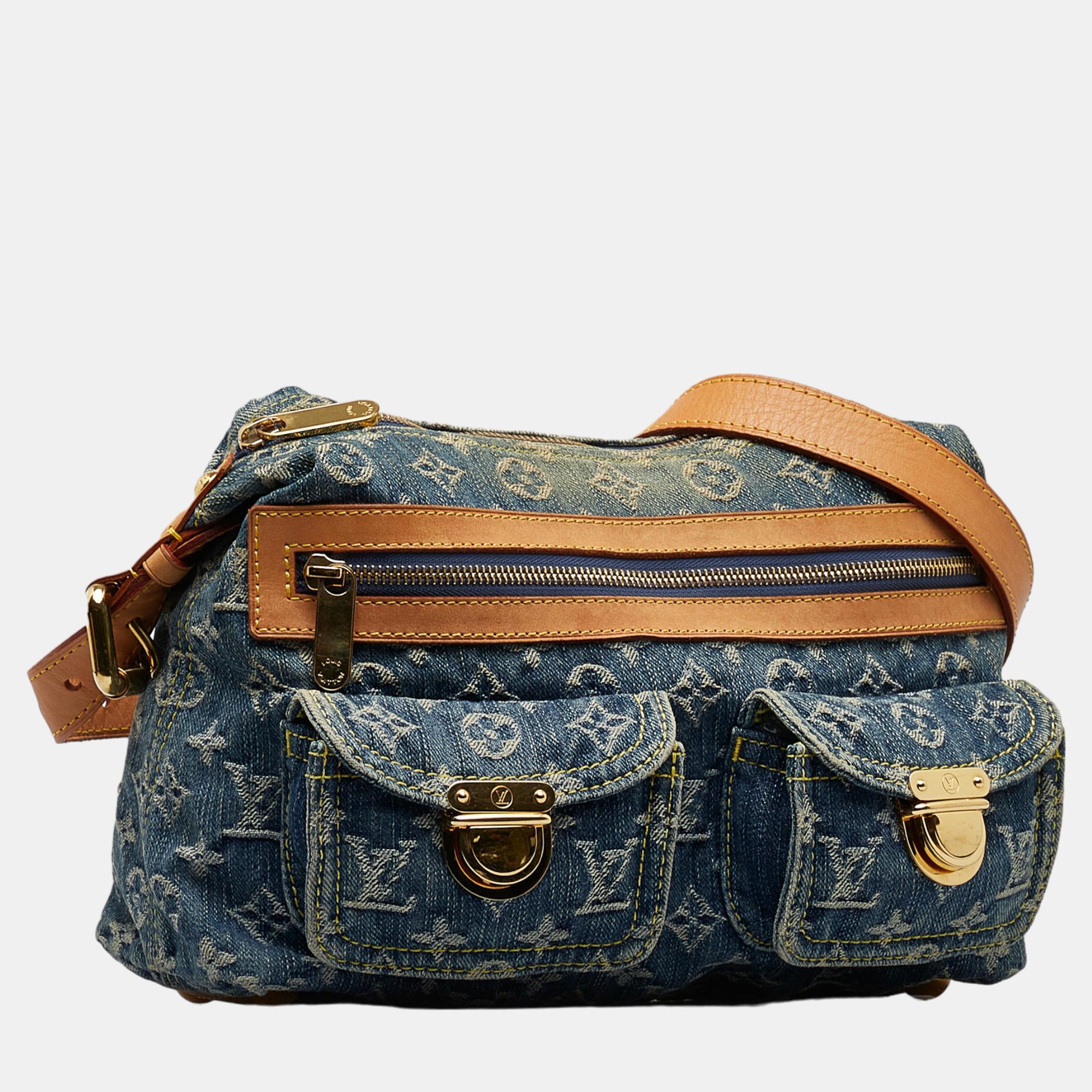 

Louis Vuitton Blue Monogram Denim Baggy PM