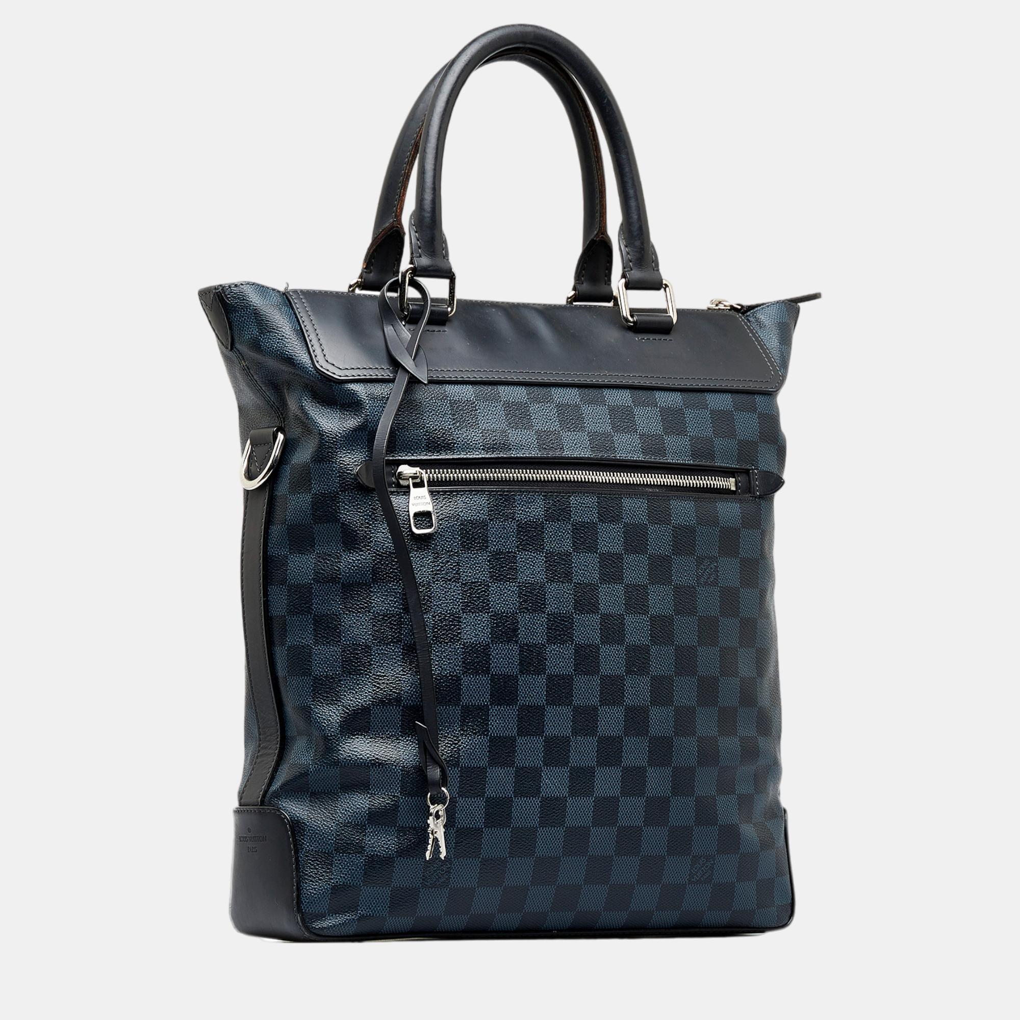 

Louis Vuitton Navy Blue Damier Cobalt Cabas Jour